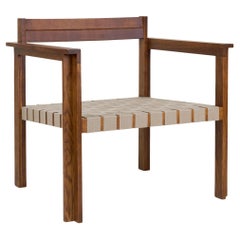 Chaise contemporaine 'Symmetry Easy' par Studio 0405 X FRAMA, Honey Ash Wood