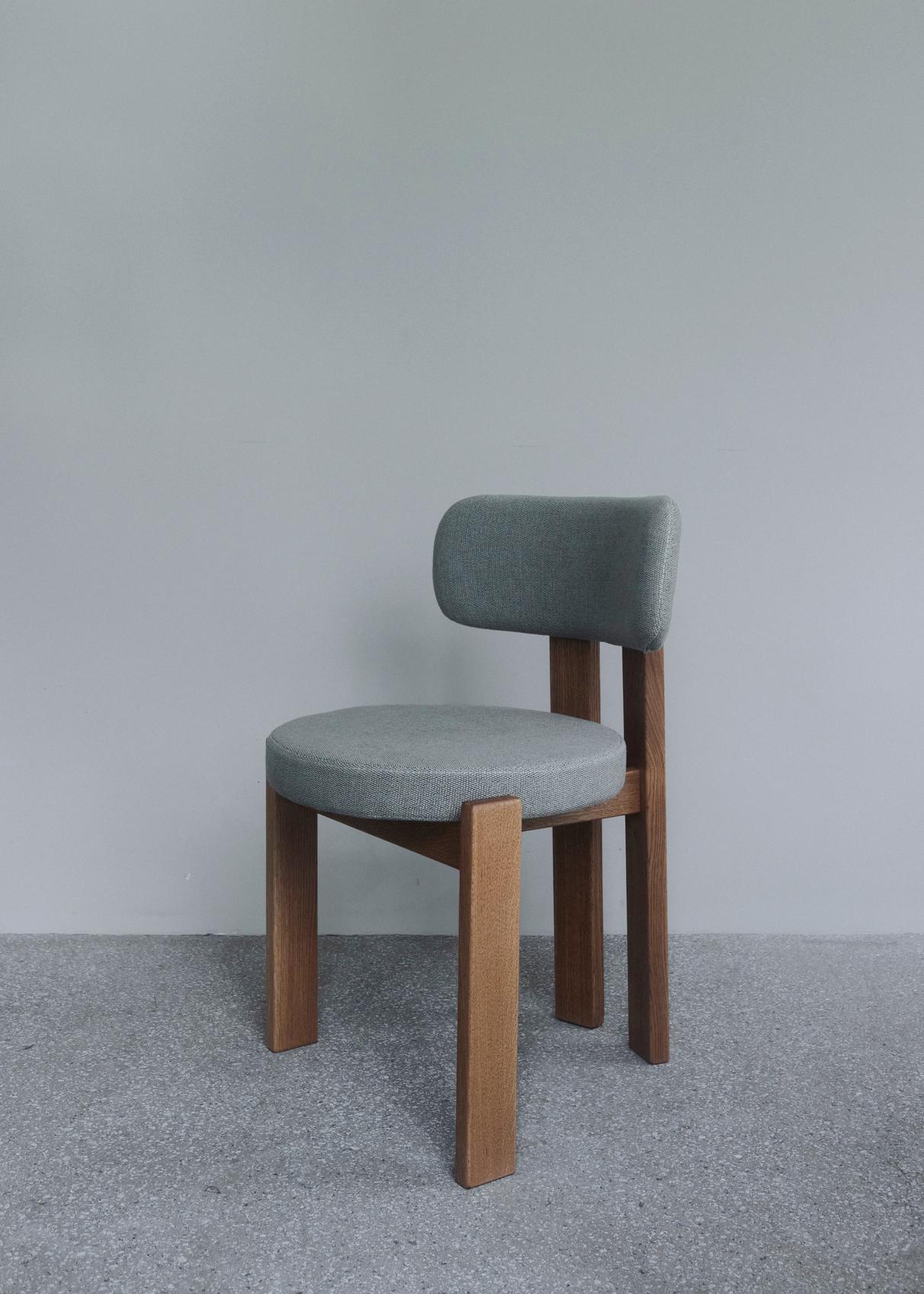 Contemporary Chair 'TR' by Fora Projects, Medium Oak, Vidar col.1511 5