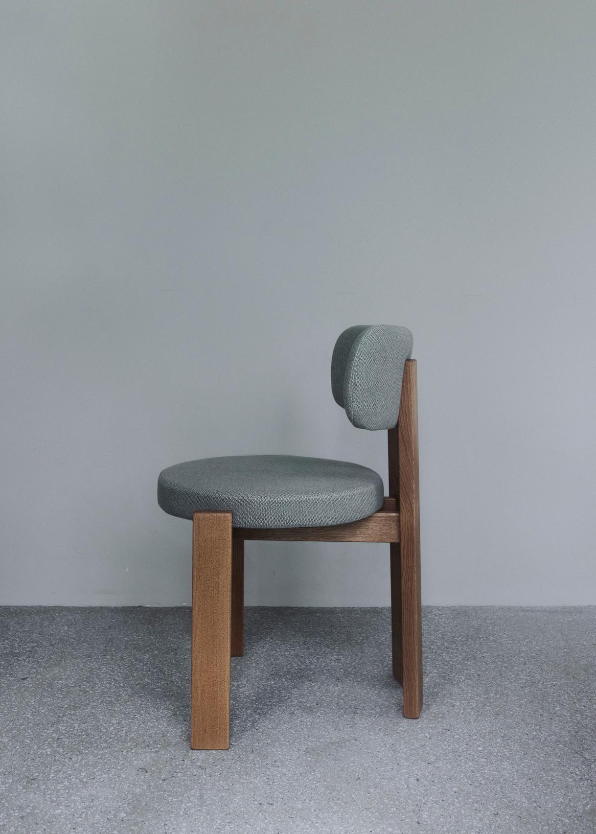 Contemporary Chair 'TR' by Fora Projects, Medium Oak, Vidar col.1511 6