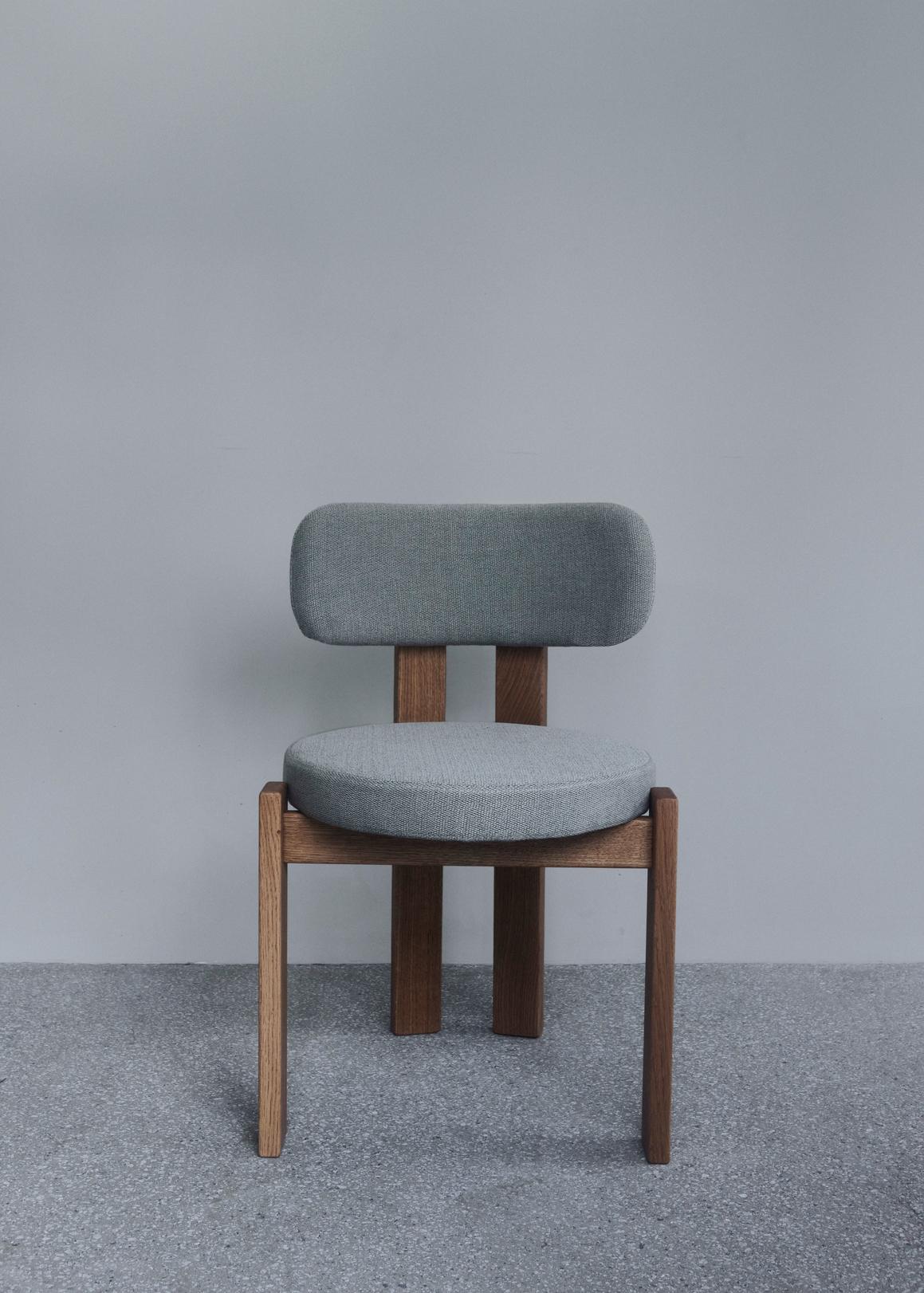 Contemporary Chair 'TR' by Fora Projects, Medium Oak, Vidar col.1511 4