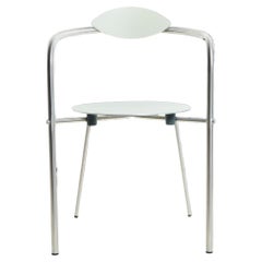 Chaise contemporaine avec dossier « Simplex » d'Oscar Tusquets, en aluminium