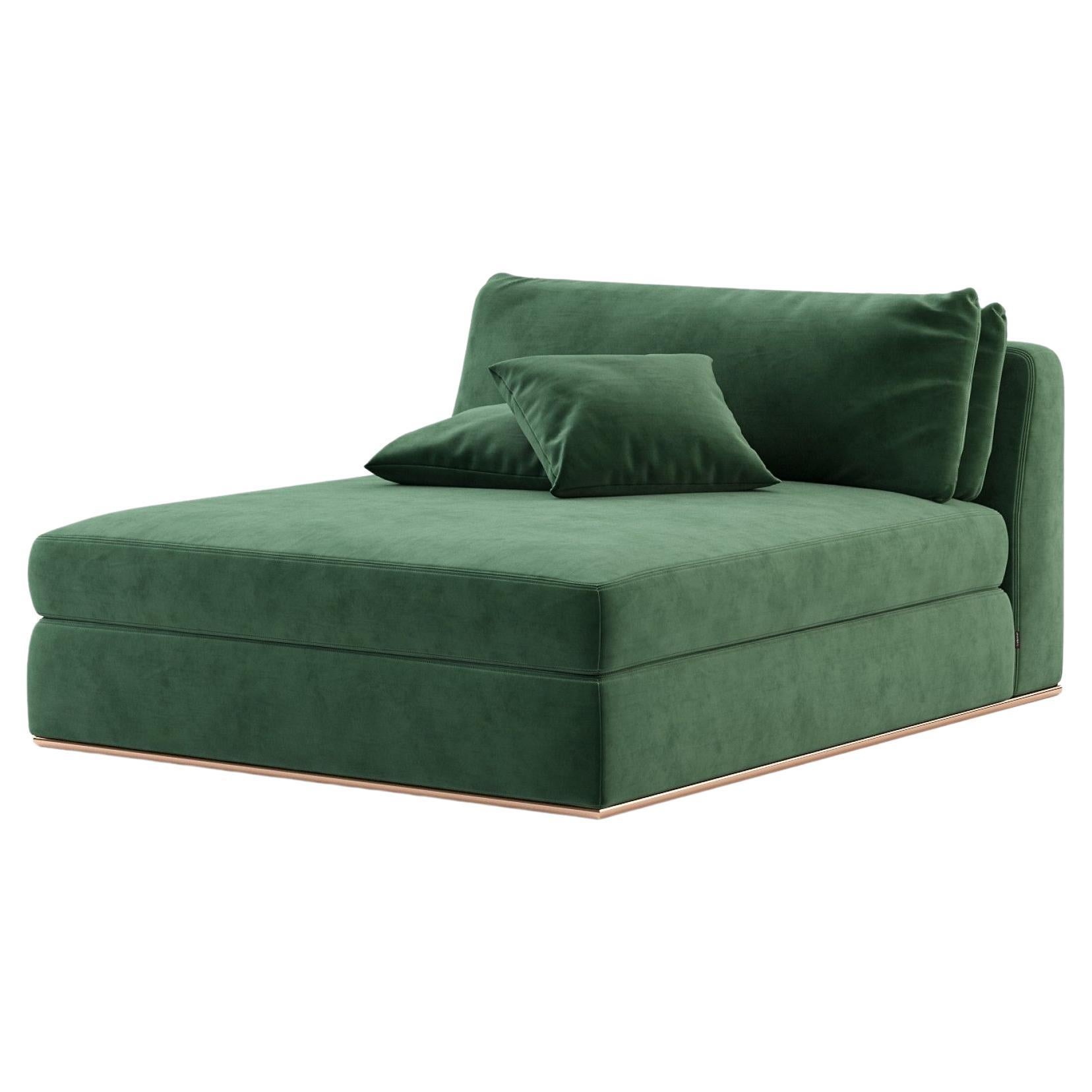 Extra Wide 55" Chaise Longue Offered In Rich Velvet For Sale at 1stDibs |  extra wide chaise lounge, extra wide lounge chair, extra wide chaise lounge  chair