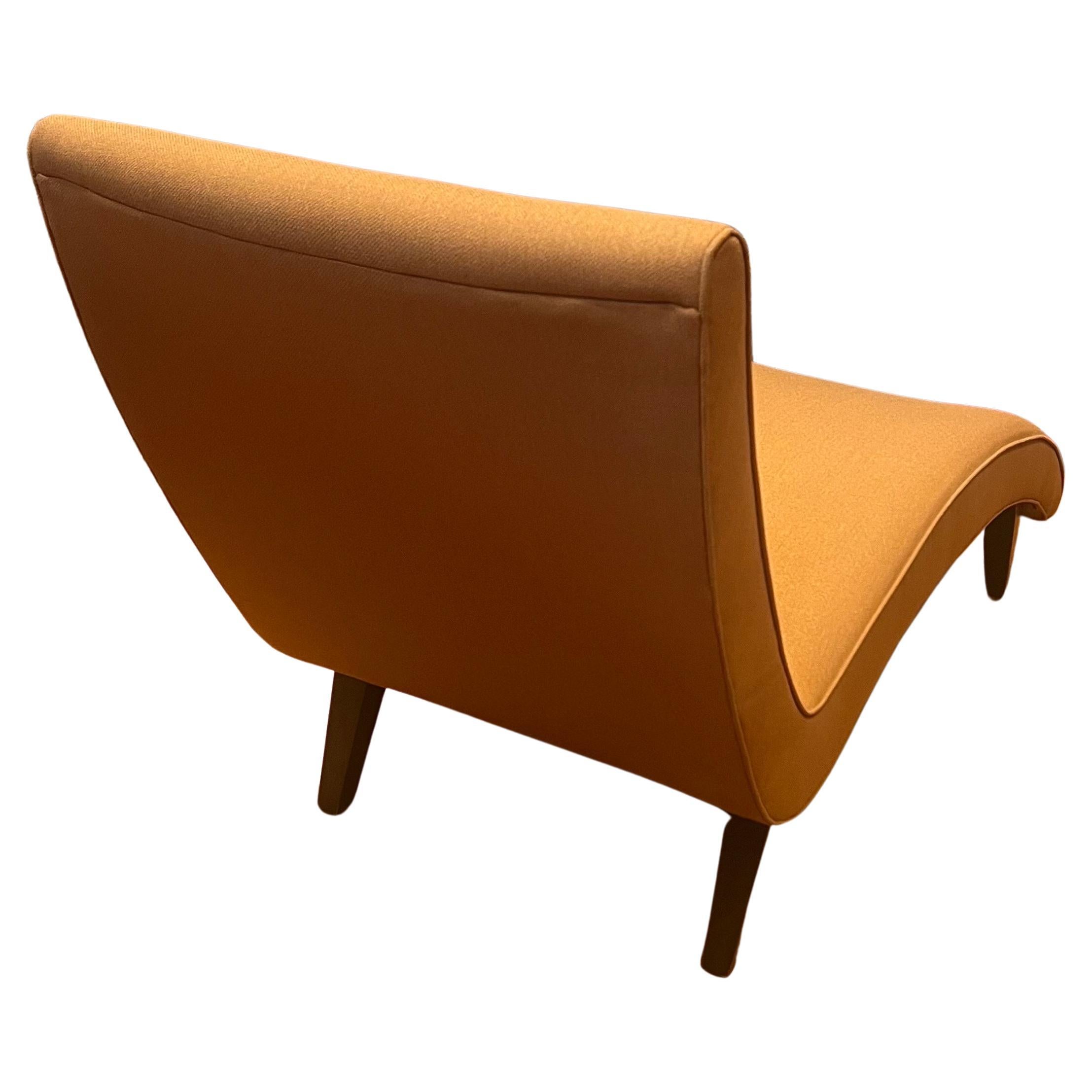 Post-Modern Contemporary chaise Lounge in Rust Fabric by Room and Board
