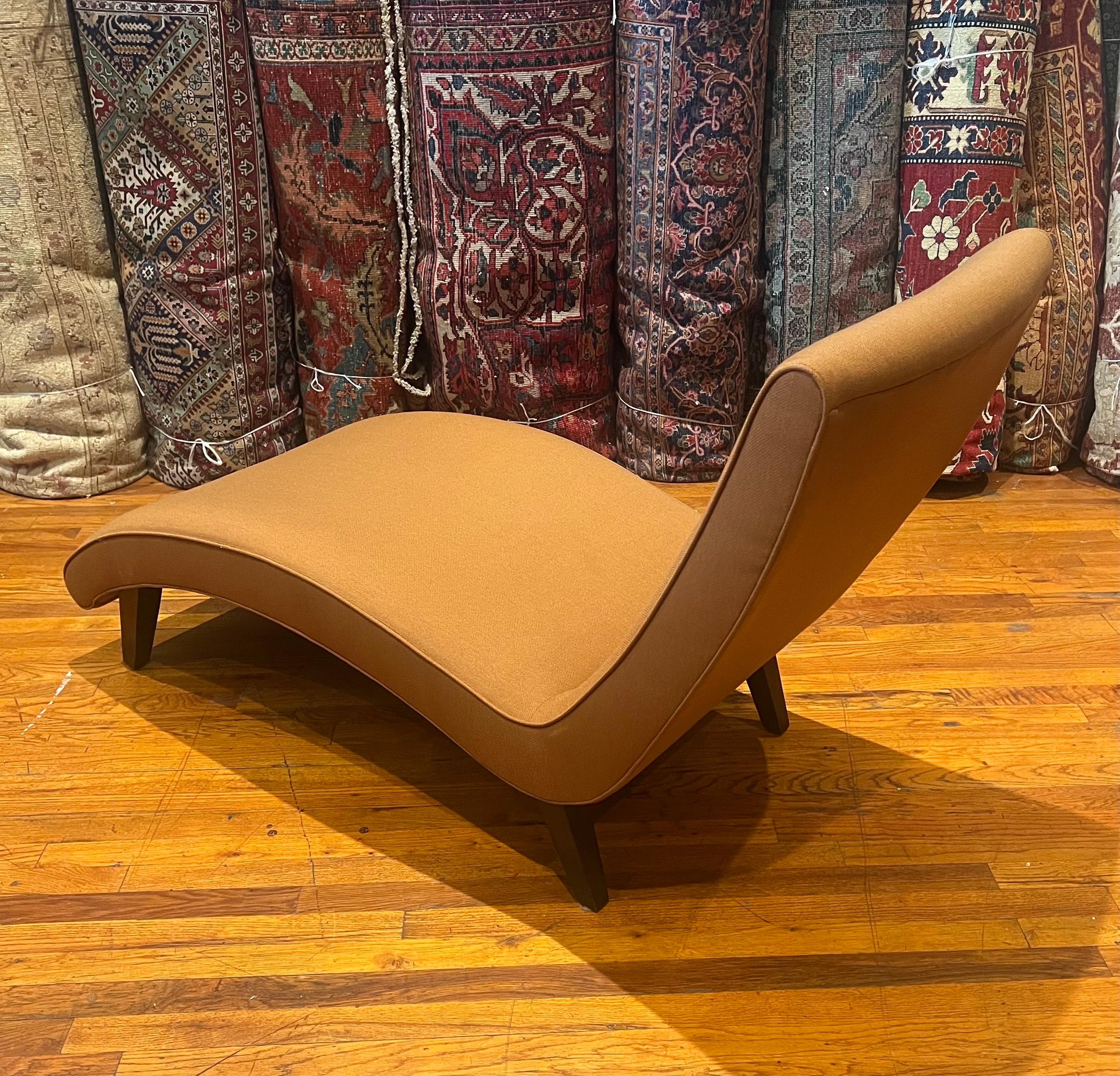 American Contemporary chaise Lounge in Rust Fabric by Room and Board