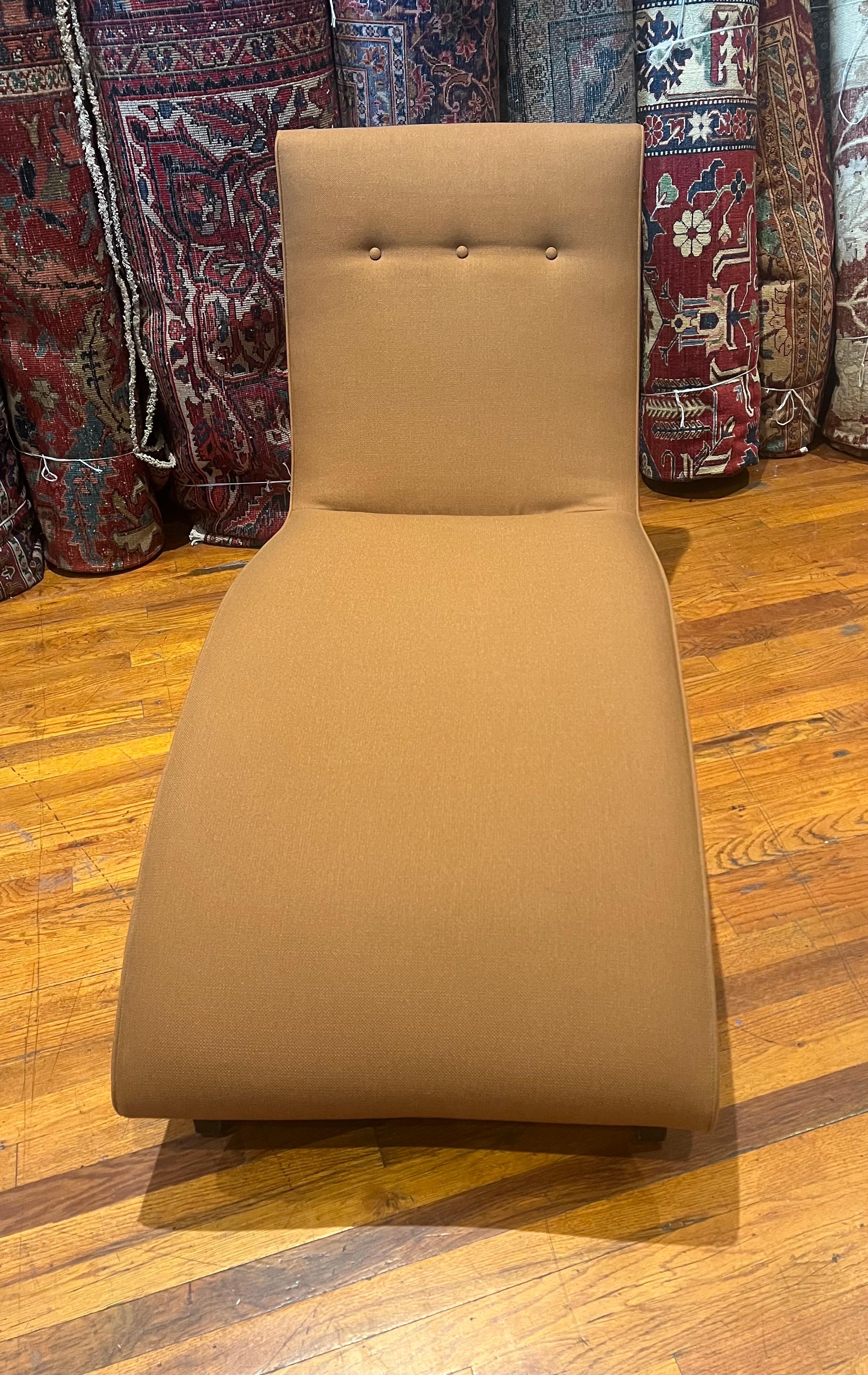 Upholstery Contemporary chaise Lounge in Rust Fabric by Room and Board