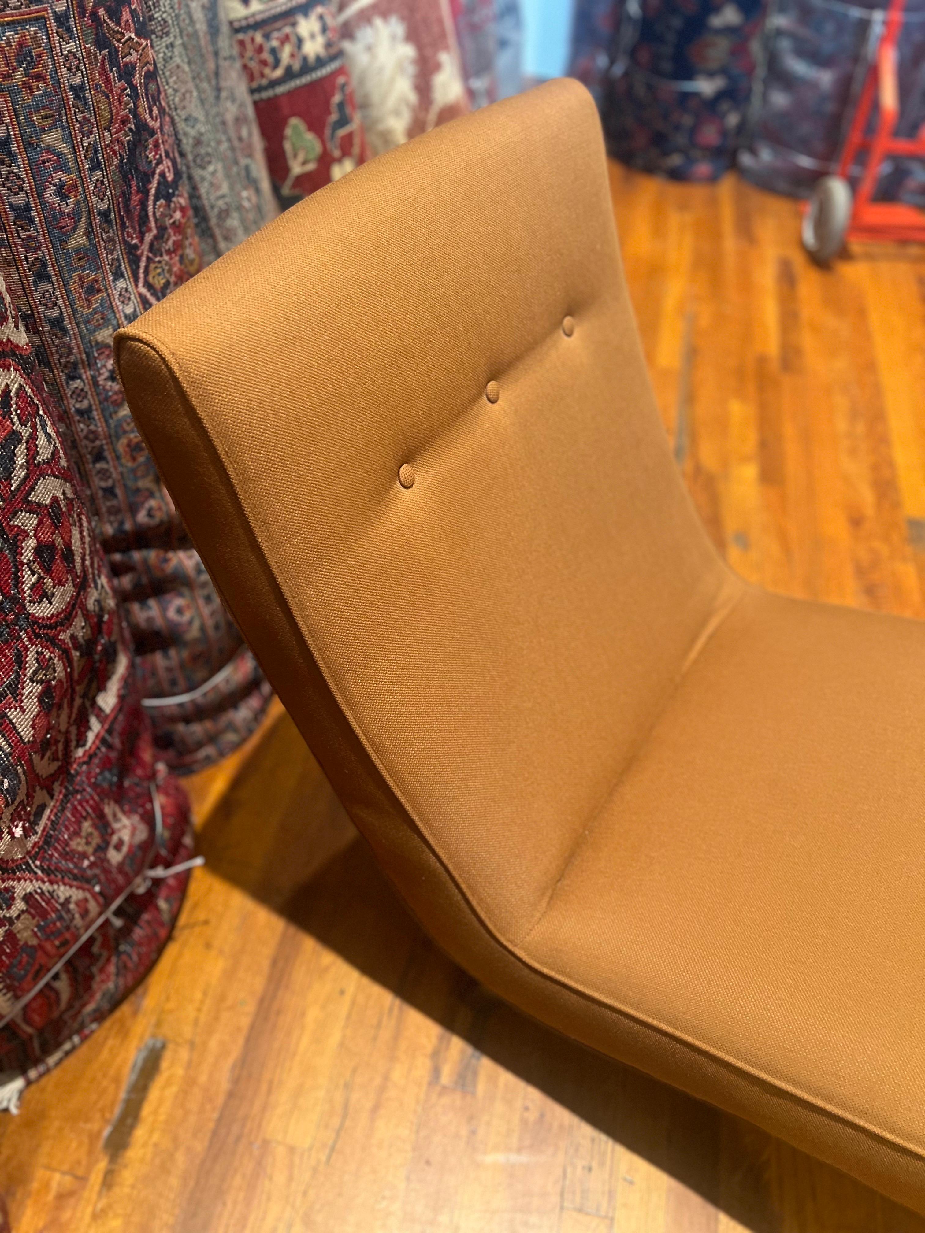 Contemporary chaise Lounge in Rust Fabric by Room and Board 1