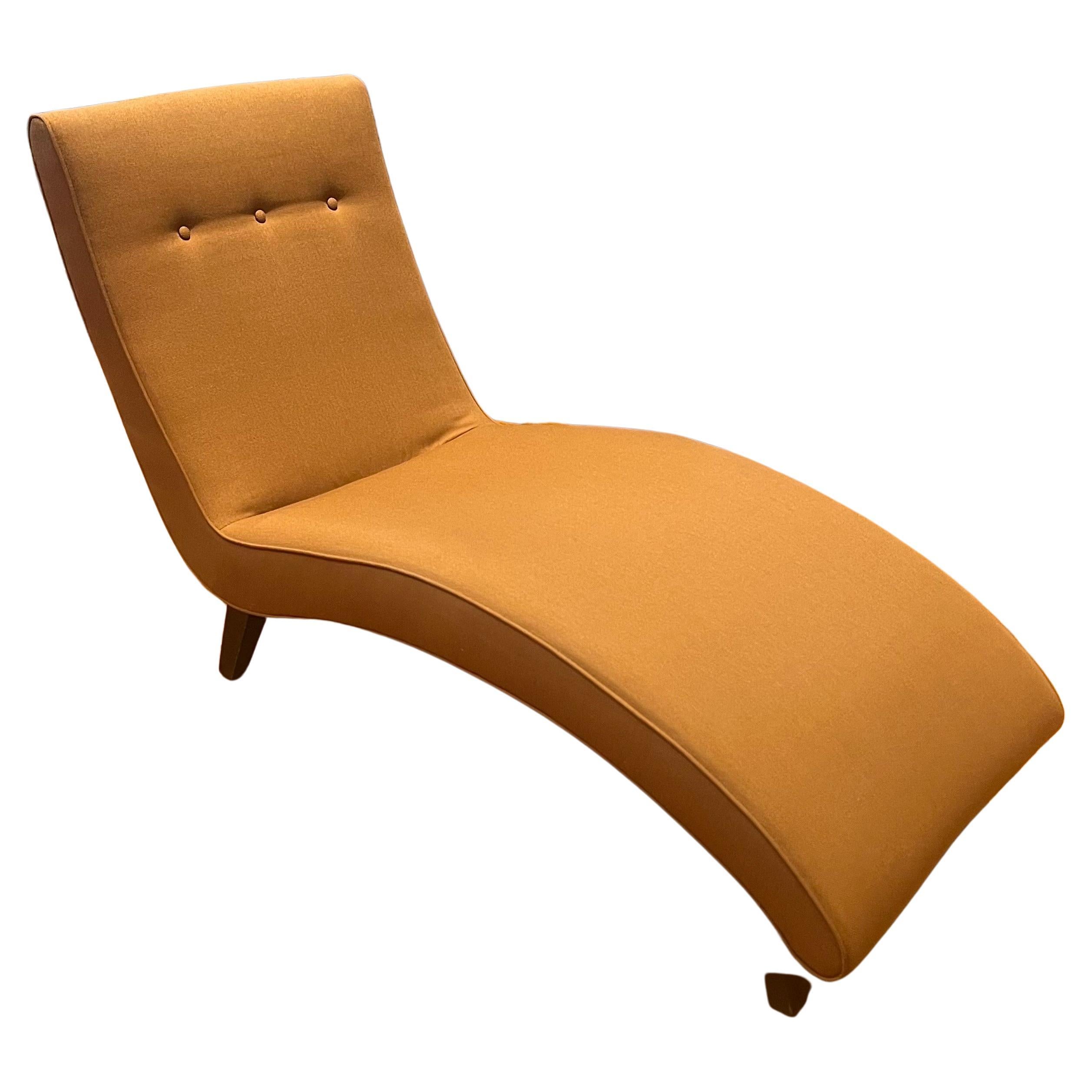 Contemporary chaise Lounge in Rust Fabric by Room and Board