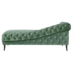 Contemporary chaise lounge Offered in Button & Capitonnée Tufting