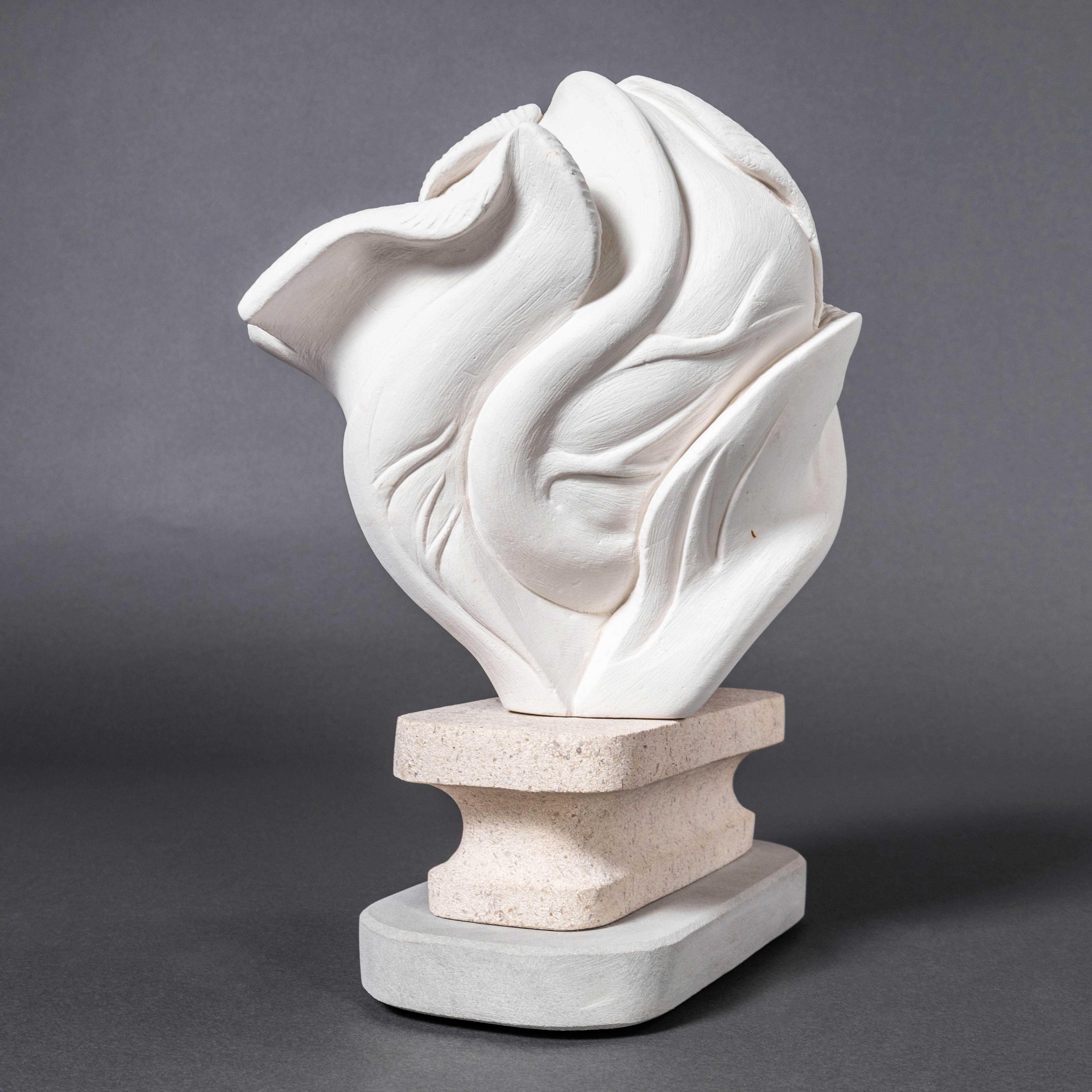 Coliflor contemporánea de pozo de tiza - Marcia Bennett-Male en venta 2