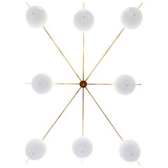 Contemporary Champagne Chandelier in Aluminium by Altreforme