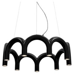 Araña contemporánea 'Arch Circle 76' by Oblure, Negro