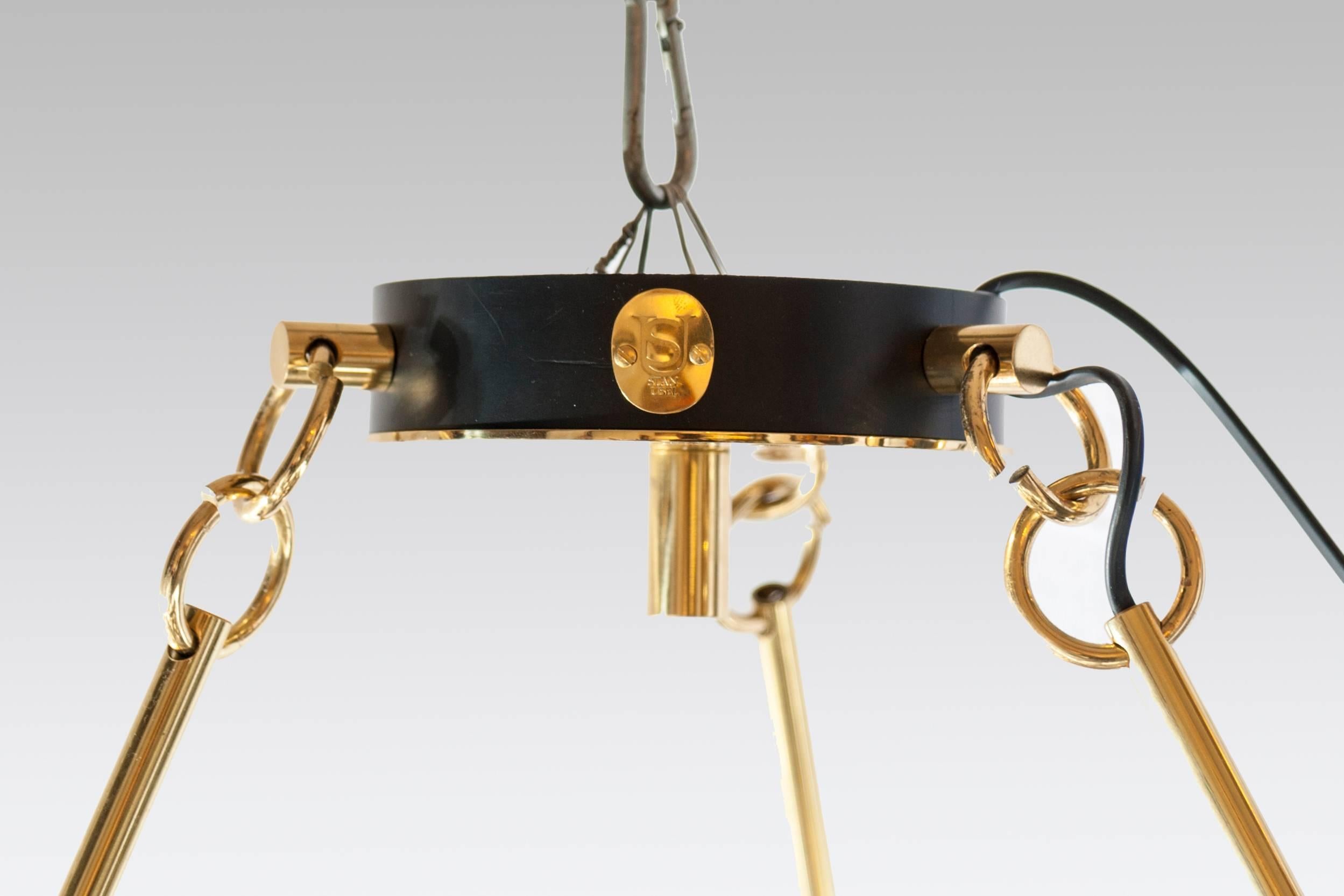 Metal Contemporary Chandelier by Stan Usel For Sale