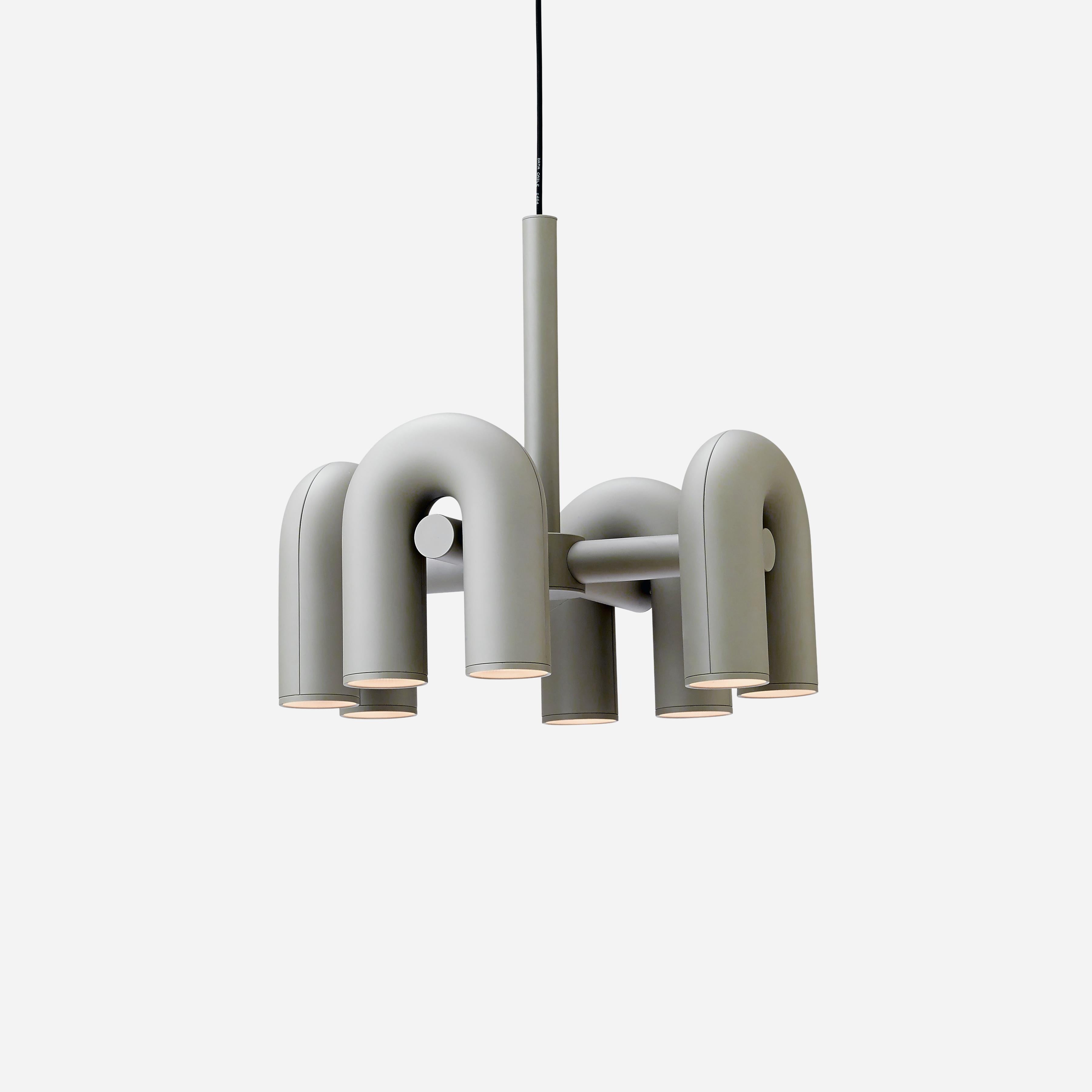 Contemporary Chandelier 'Cirkus' by AGO 'Large - Grey' In New Condition For Sale In Paris, FR
