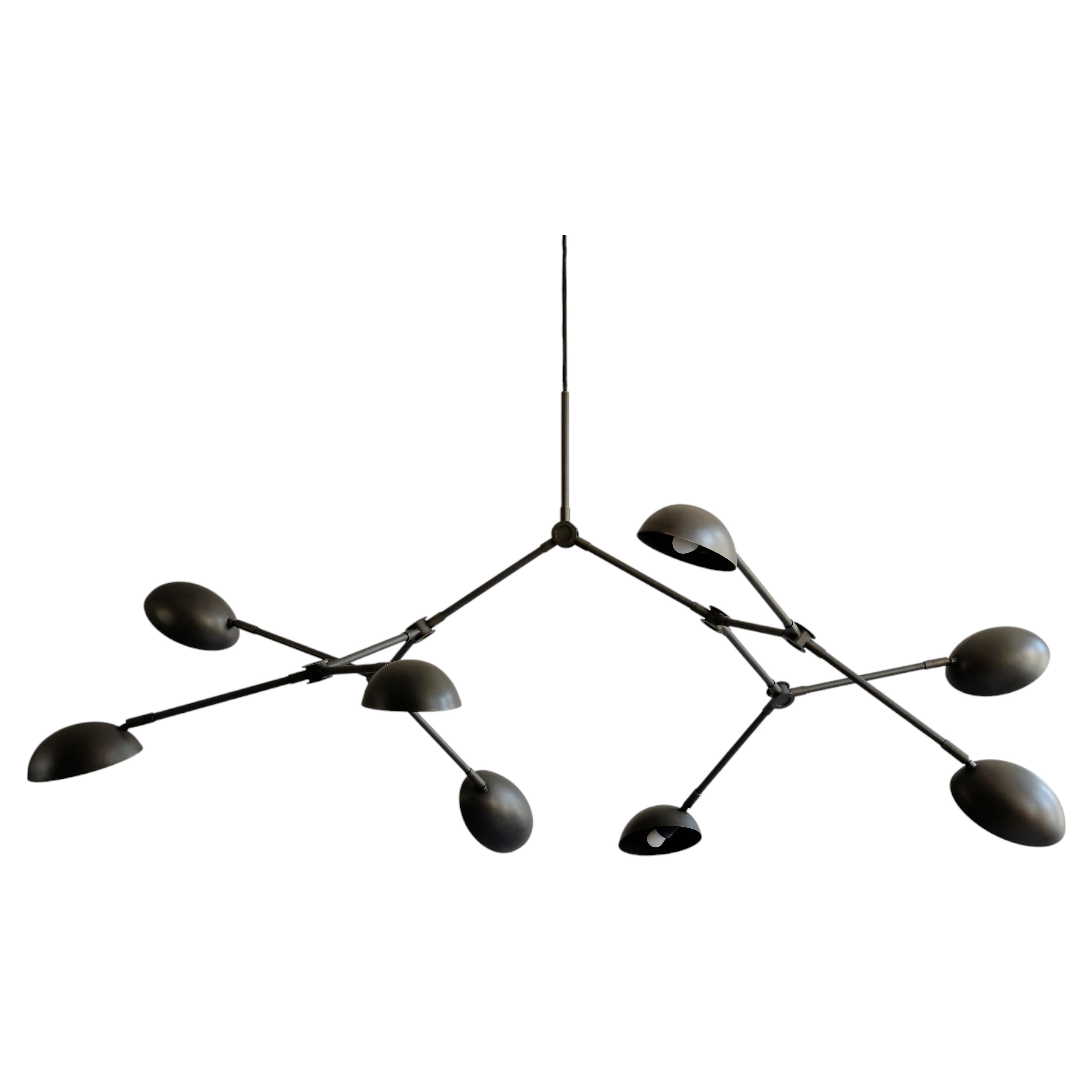 Contemporary Chandelier 'Drop' by 101 Copenhagen, Bronze