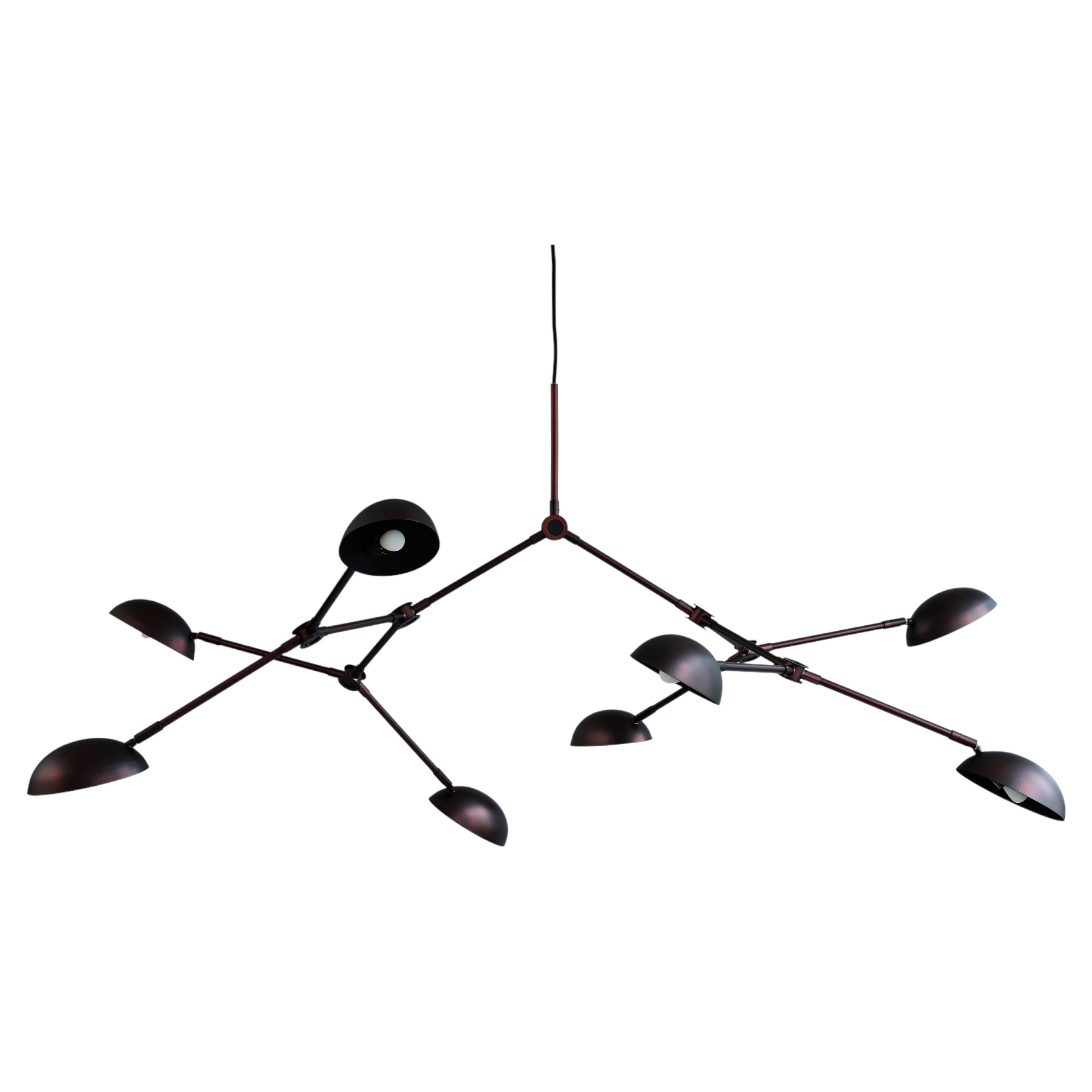 Contemporary Chandelier 'Drop' by 101 Copenhagen, Burned Black