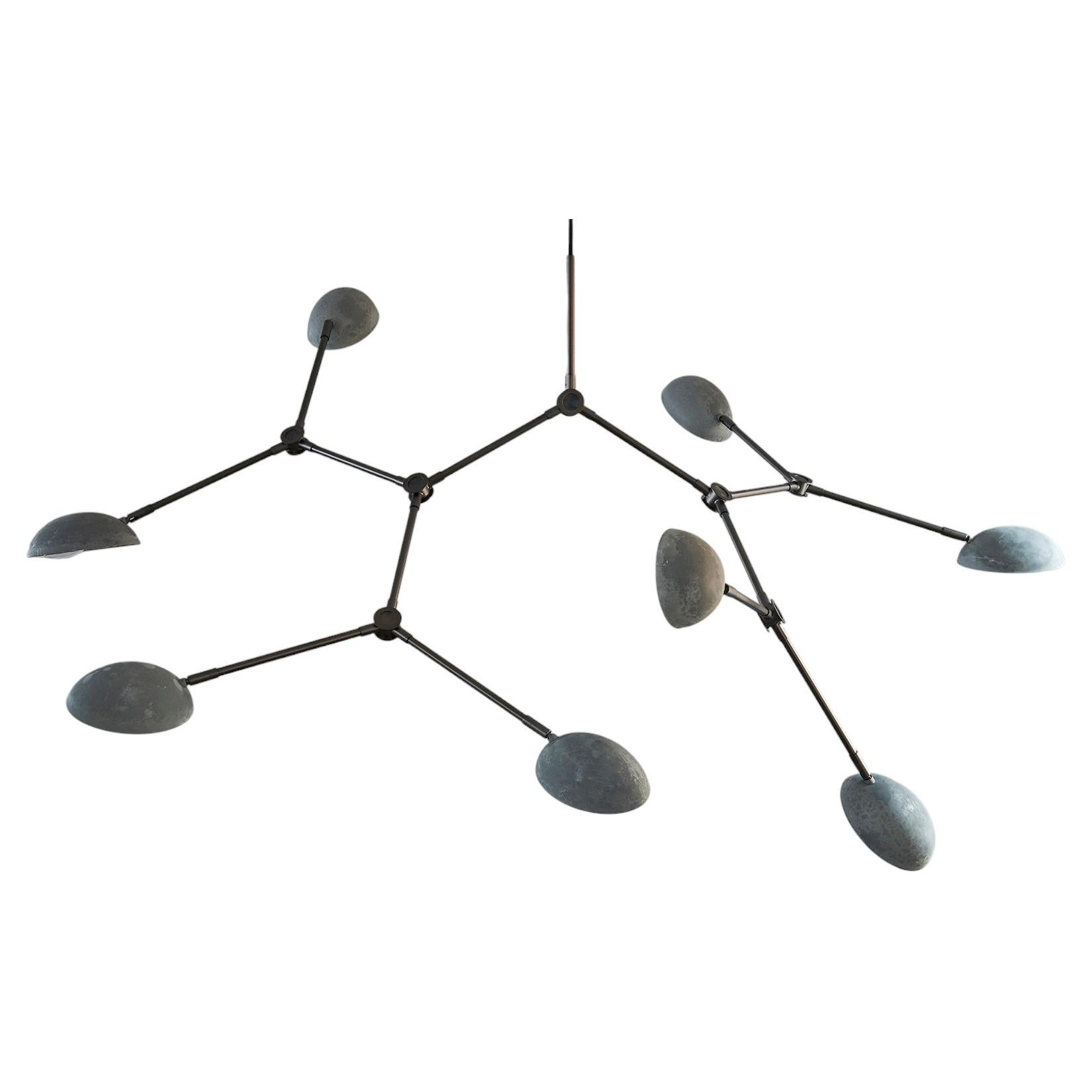 Contemporary Chandelier 'Drop' by 101 Copenhagen, Oxidized