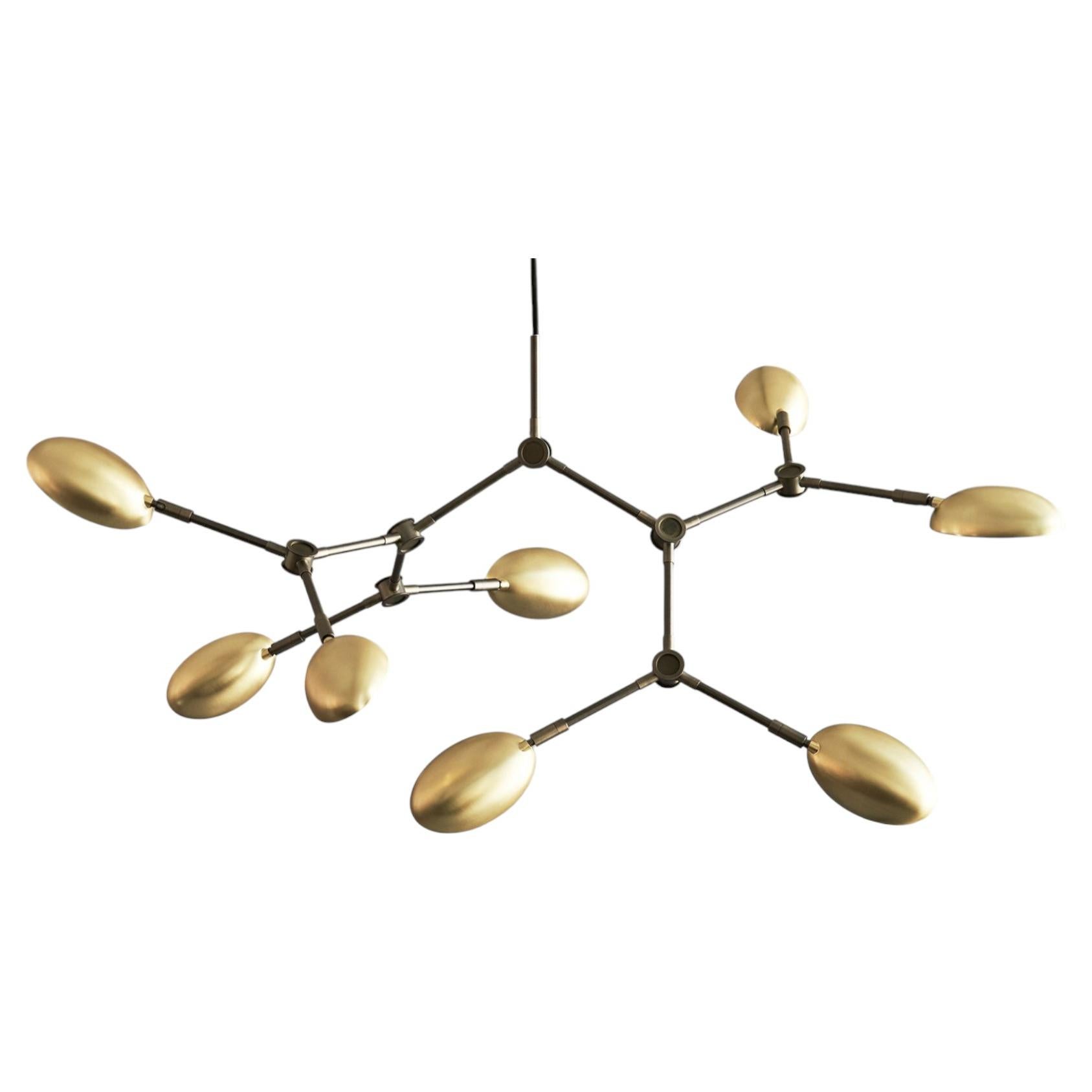 Contemporary Chandelier 'Drop Mini' by 101 Copenhagen, Brass