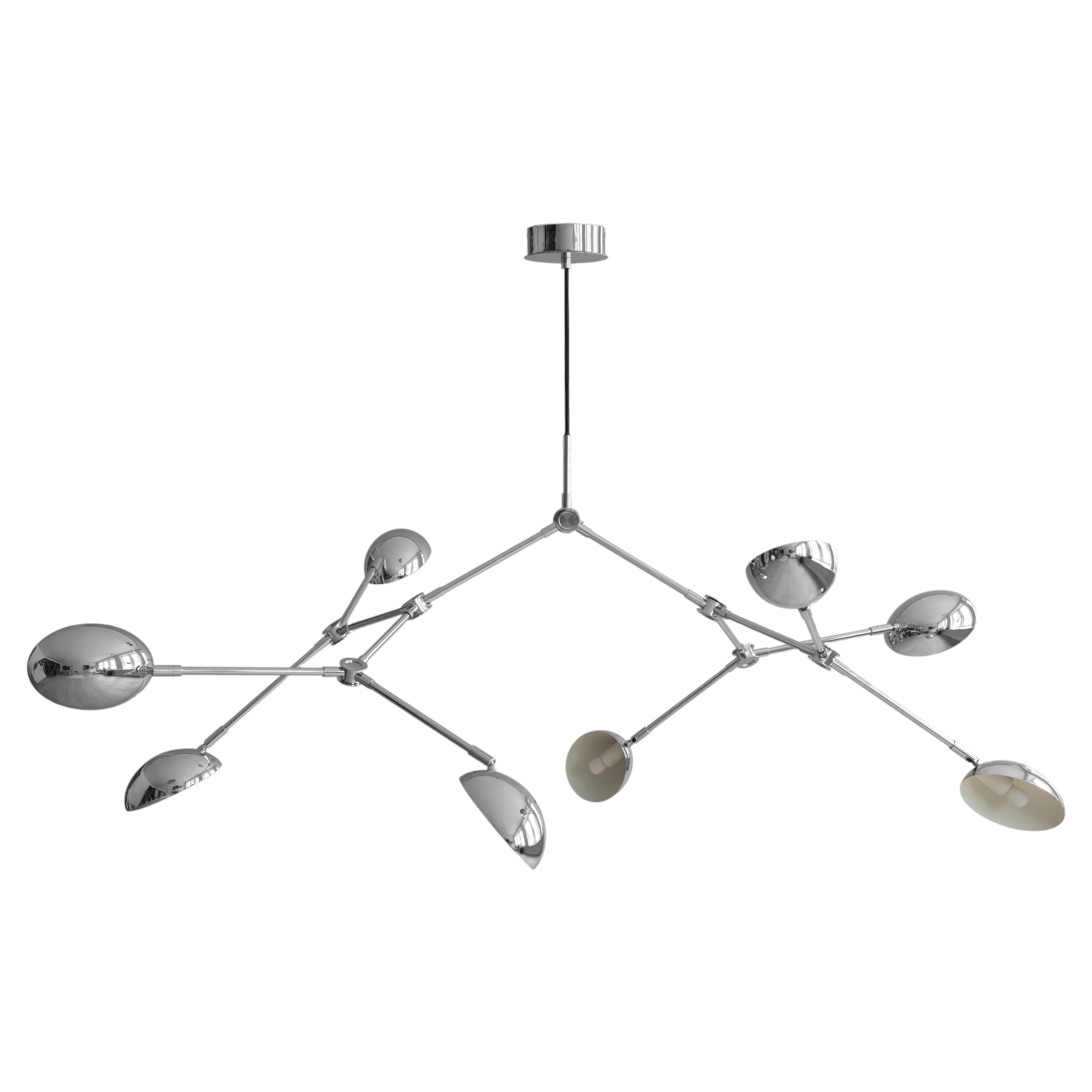 Contemporary Chandelier 'Drop Mini' by 101 Copenhagen, Chrome For Sale