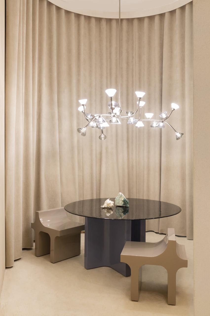 Lampadario contemporaneo 'Linfa' 565.12 di Federico Peri x TOOY, nichel In condizioni Nuovo in vendita a Paris, IDF