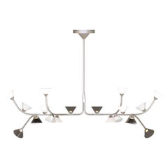 Contemporary Chandelier 'Linfa' 565.12 by Federico Peri x TOOY, Nickel