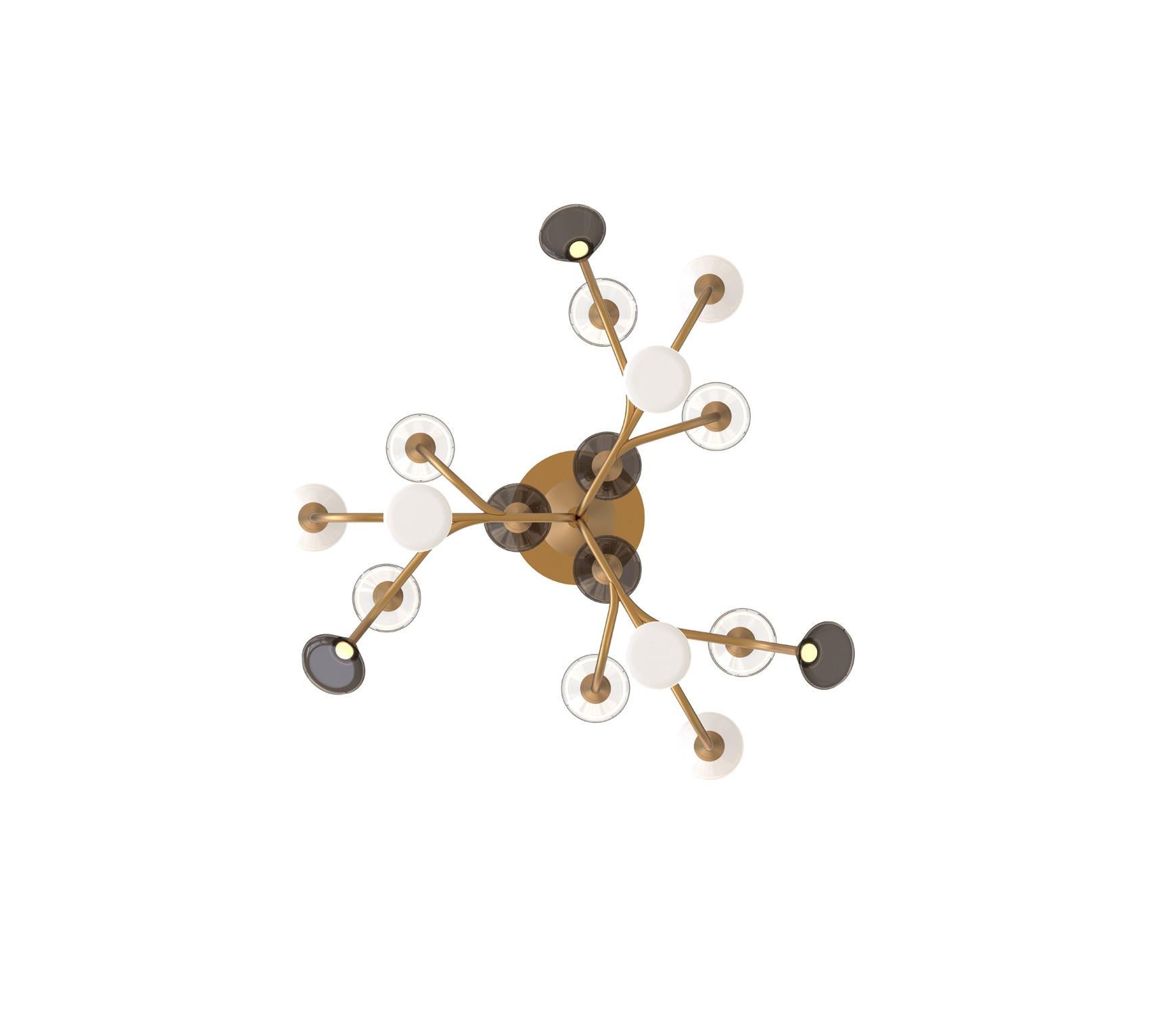 Lampadario contemporaneo 'Linfa' 565.18 di Federico Peri x TOOY, oro In condizioni Nuovo in vendita a Paris, IDF