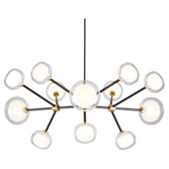 Contemporary Chandelier 'Nabila 552.12' by TOOY, Clear Glass