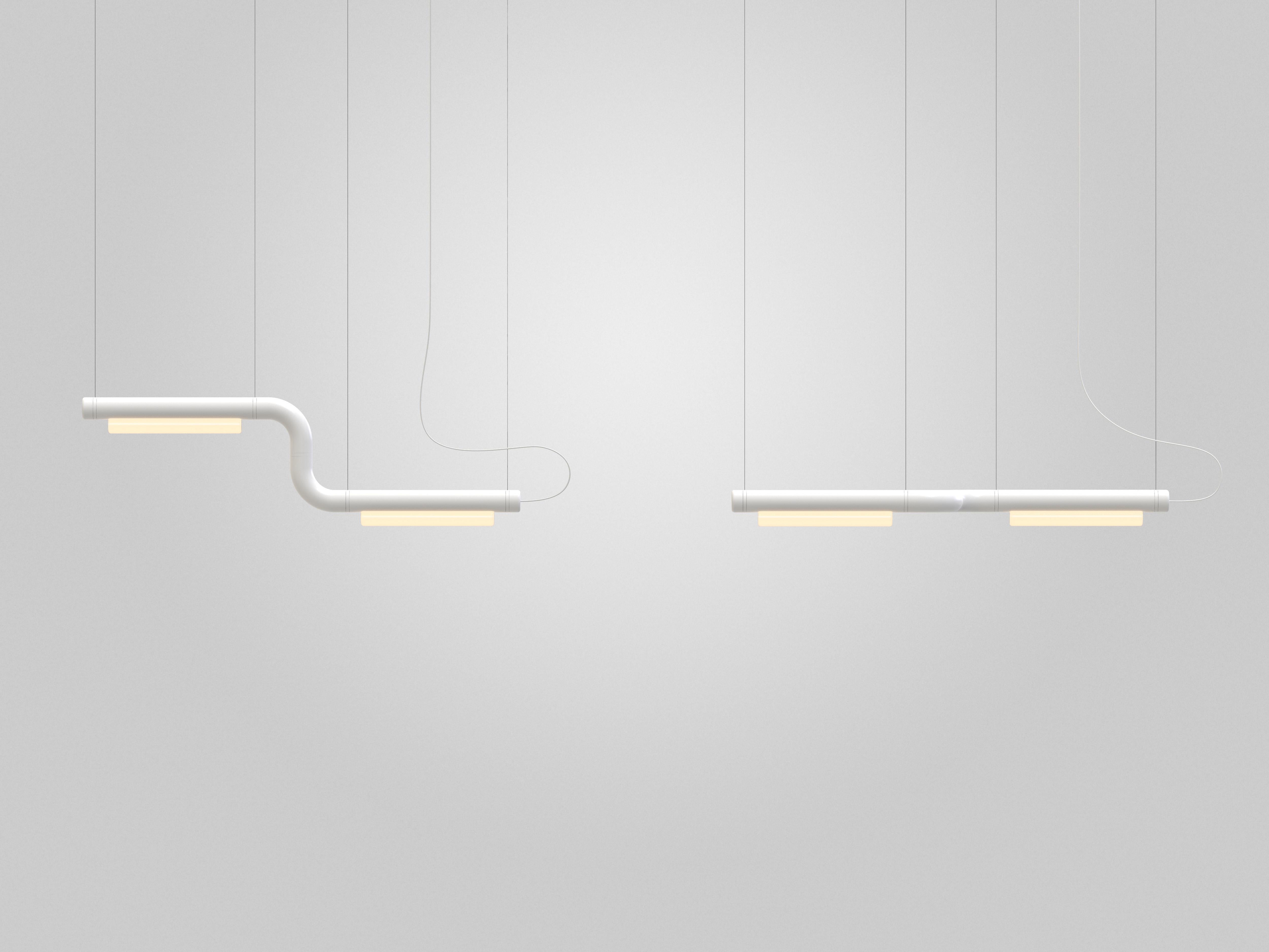 Lampadario / Lampada a sospensione Contemporary 'Pipeline CM1-P' Ottone di P & A in vendita 4