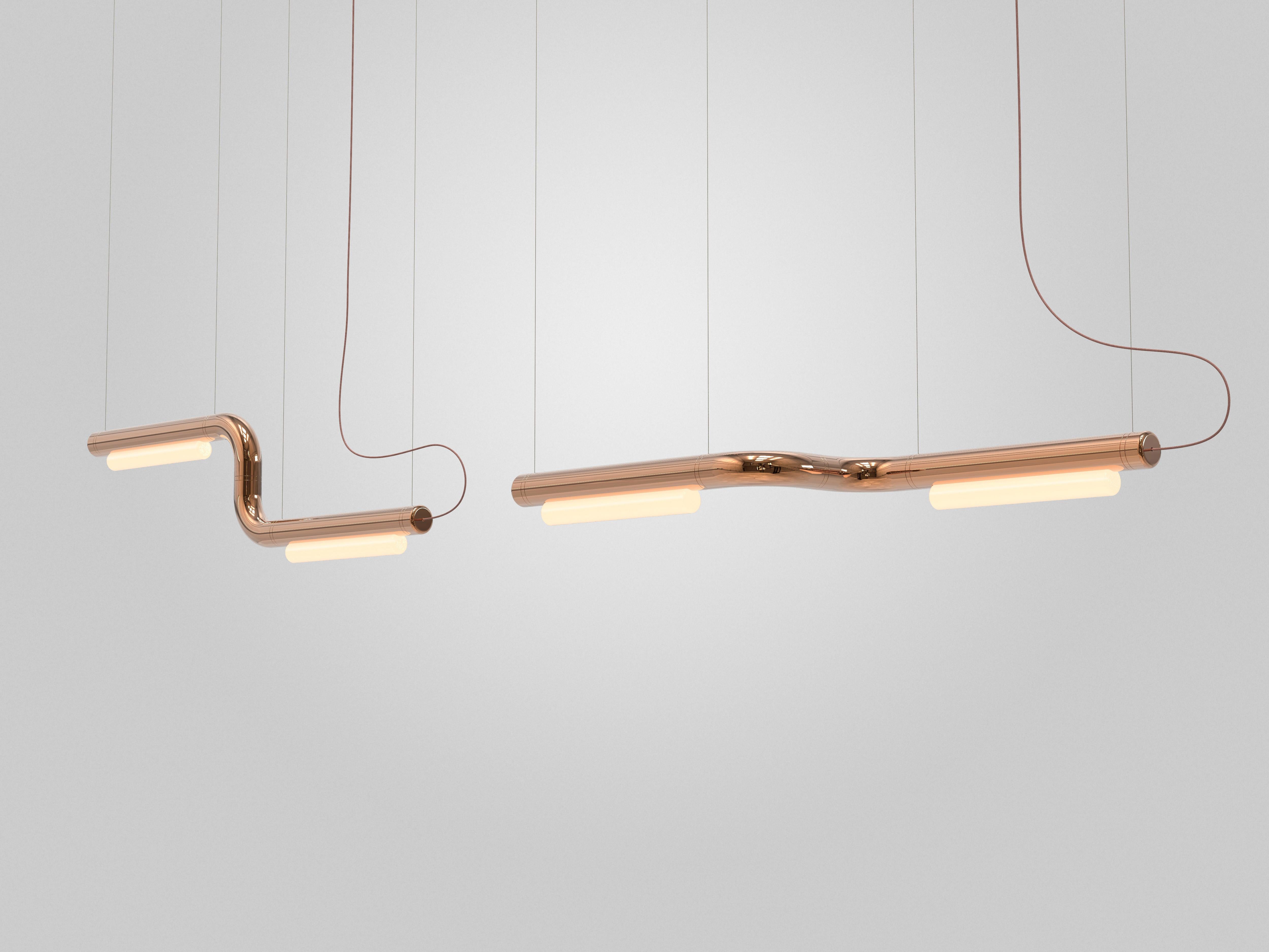 Lámpara de techo contemporánea 'Pipeline CM1-P' Cobre by AND Moderno orgánico en venta