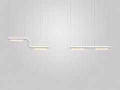 Contemporary Kronleuchter / Hängeleuchte 'Pipeline CM1-P' Weiß von AND