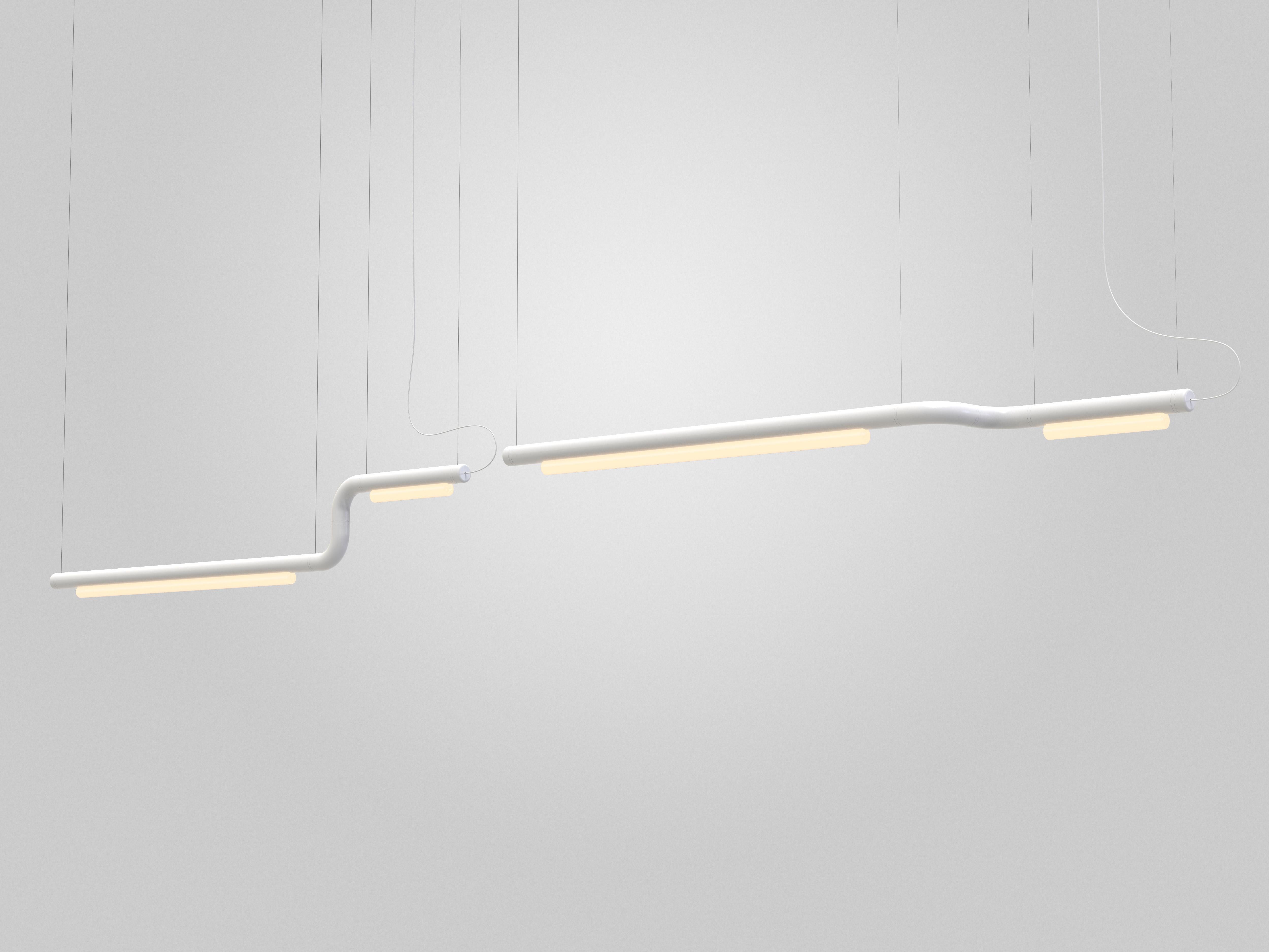 Lampadario / Lampada a sospensione Contemporary 'Pipeline CM2-P' Nero di AND in vendita 6