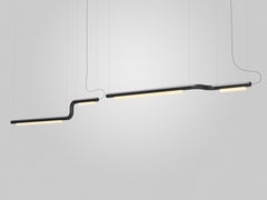 Contemporary Kronleuchter / Hängeleuchte 'Pipeline CM2-P' Schwarz von AND