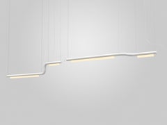 Zeitgenössischer Kronleuchter / Hängeleuchte 'Pipeline CM2-P' Weiß von AND