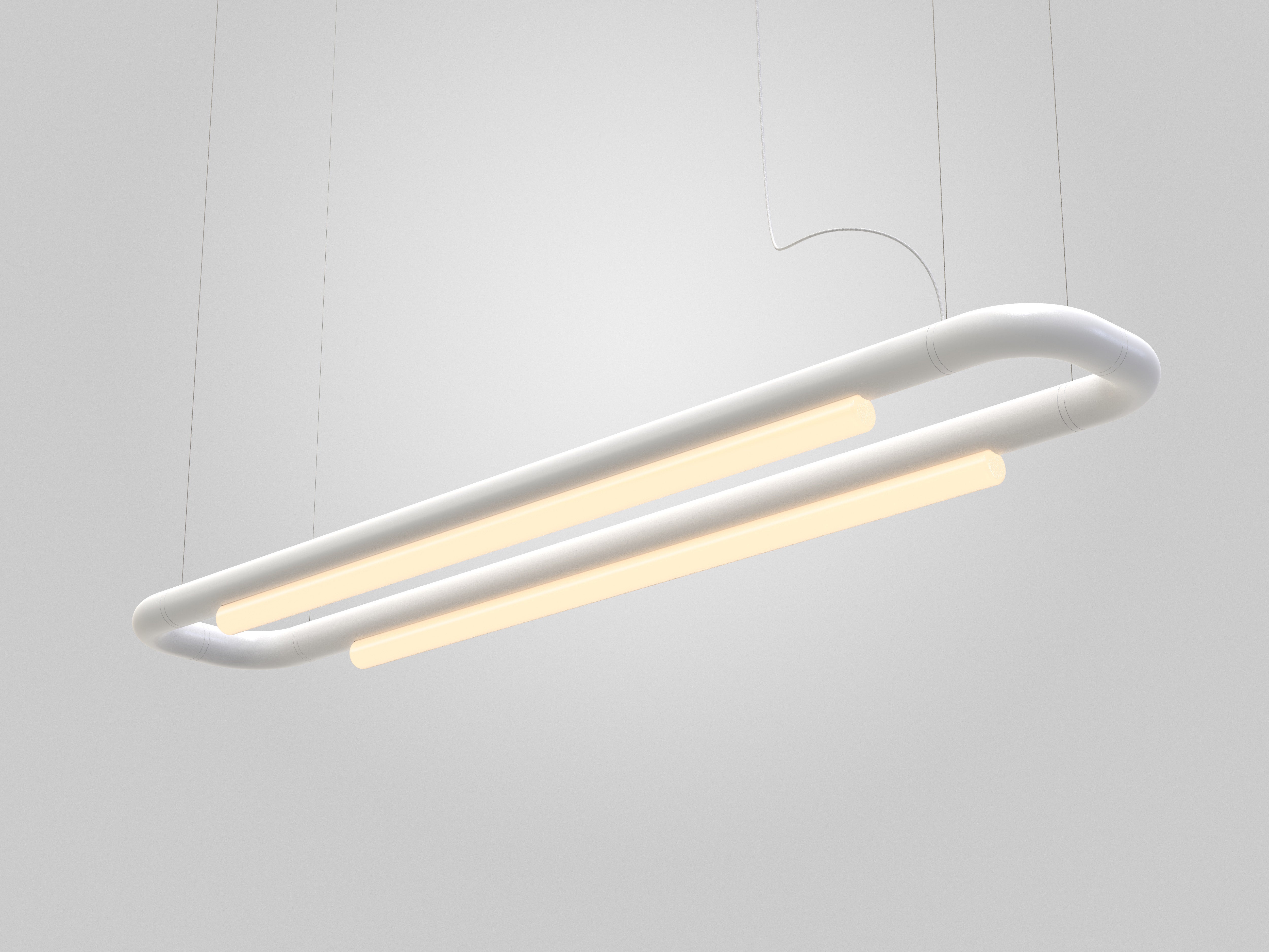 Lampadario contemporaneo / Lampada a sospensione 'Pipeline CM6-P' Ottone di P & A in vendita 2