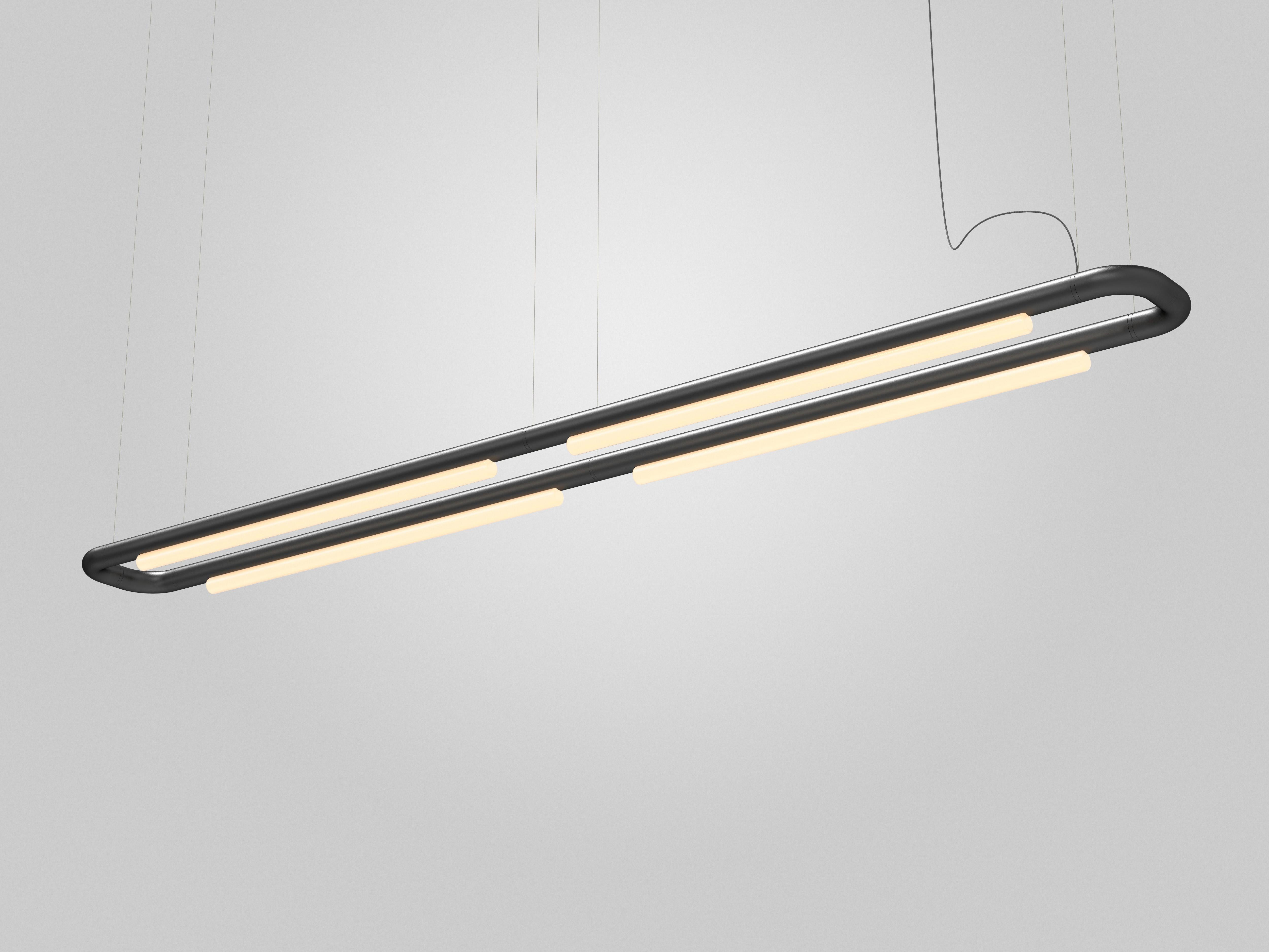 Lampadario contemporaneo / Lampada a sospensione 'Pipeline CM7-P' Rame di AND in vendita 3