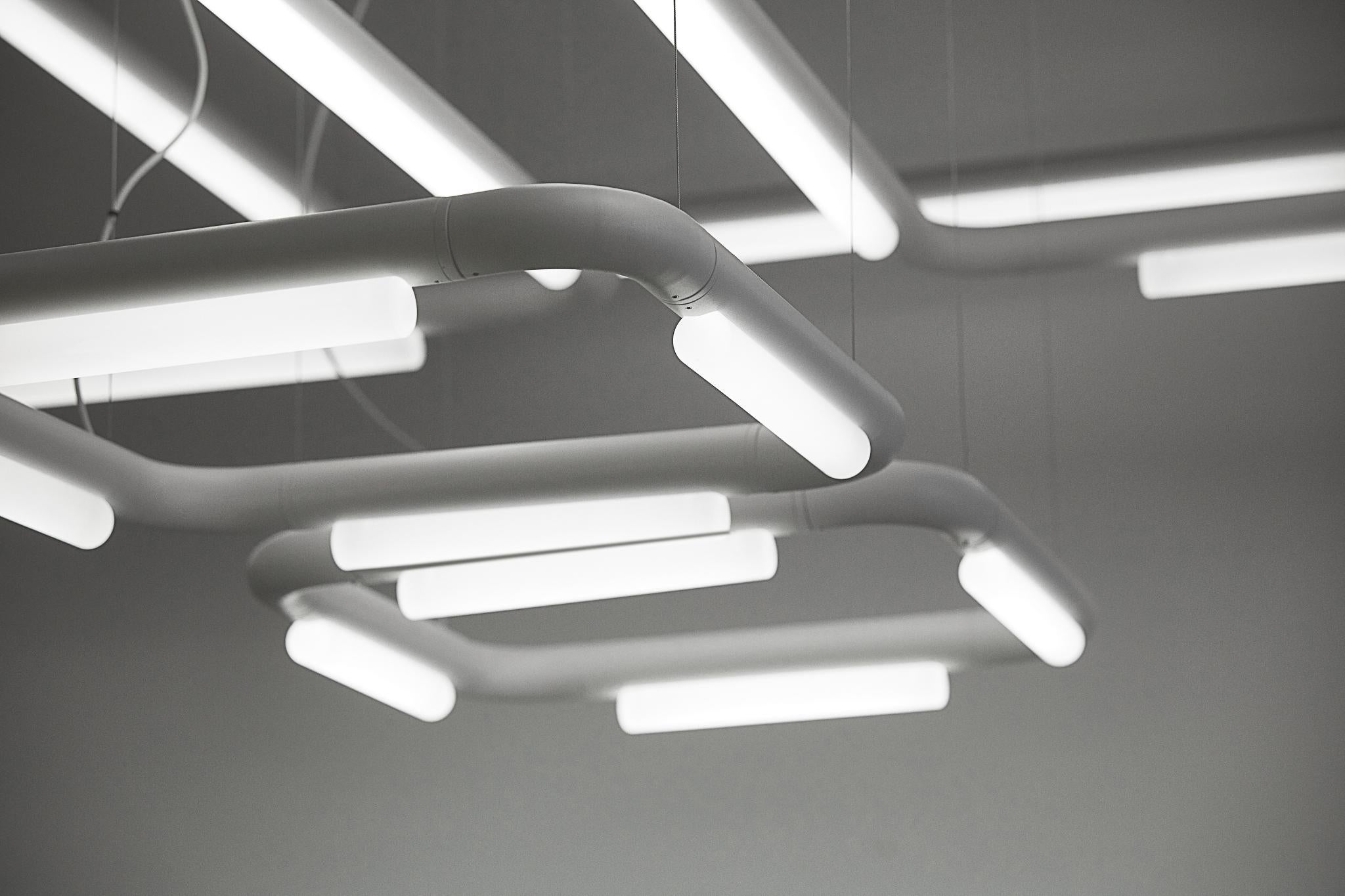 Lampadario contemporaneo / Lampada a sospensione 'Pipeline CM7-P' Rame di AND In condizioni Nuovo in vendita a Paris, IDF