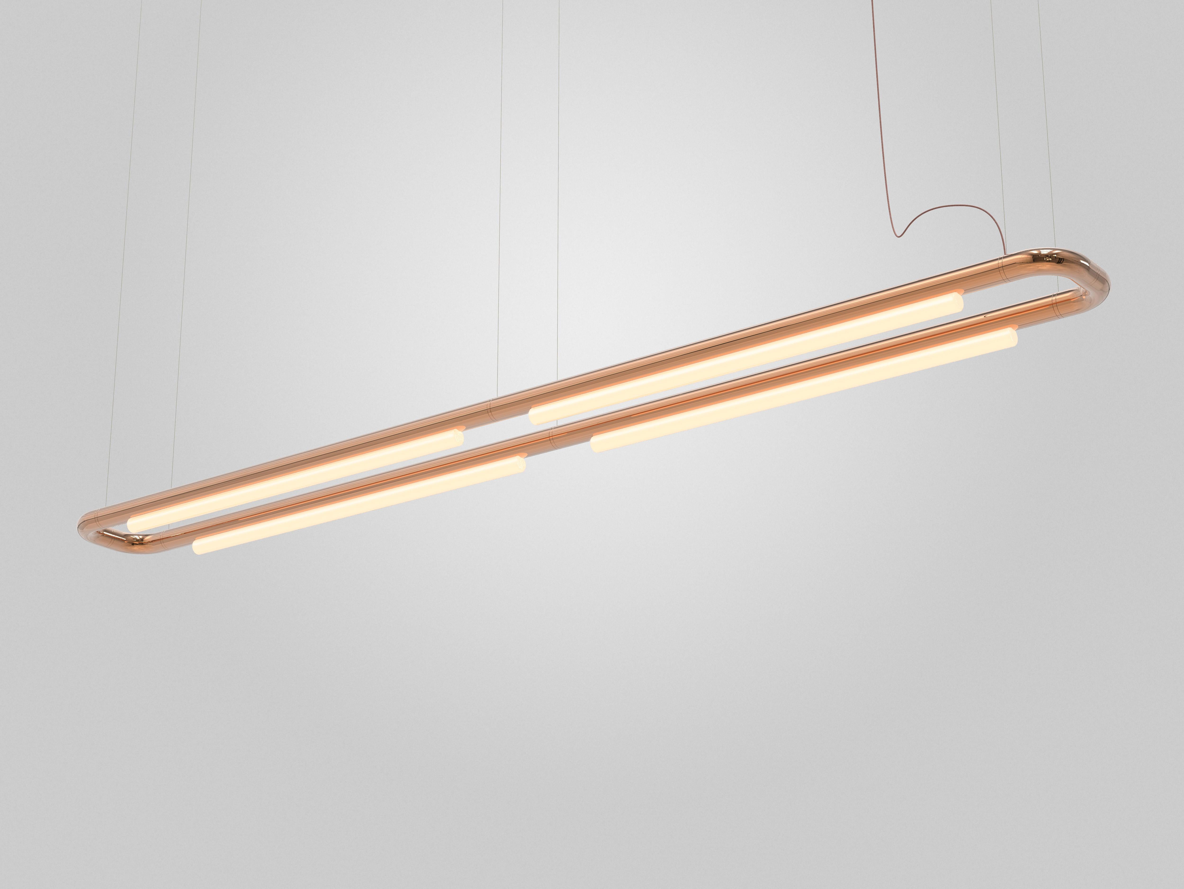 Lampadario contemporaneo / Lampada a sospensione 'Pipeline CM7-P' Bianco di AND in vendita 2