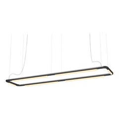 Contemporary Chandelier / Pendant Lamp 'Pipeline CM8-P' Black by AND