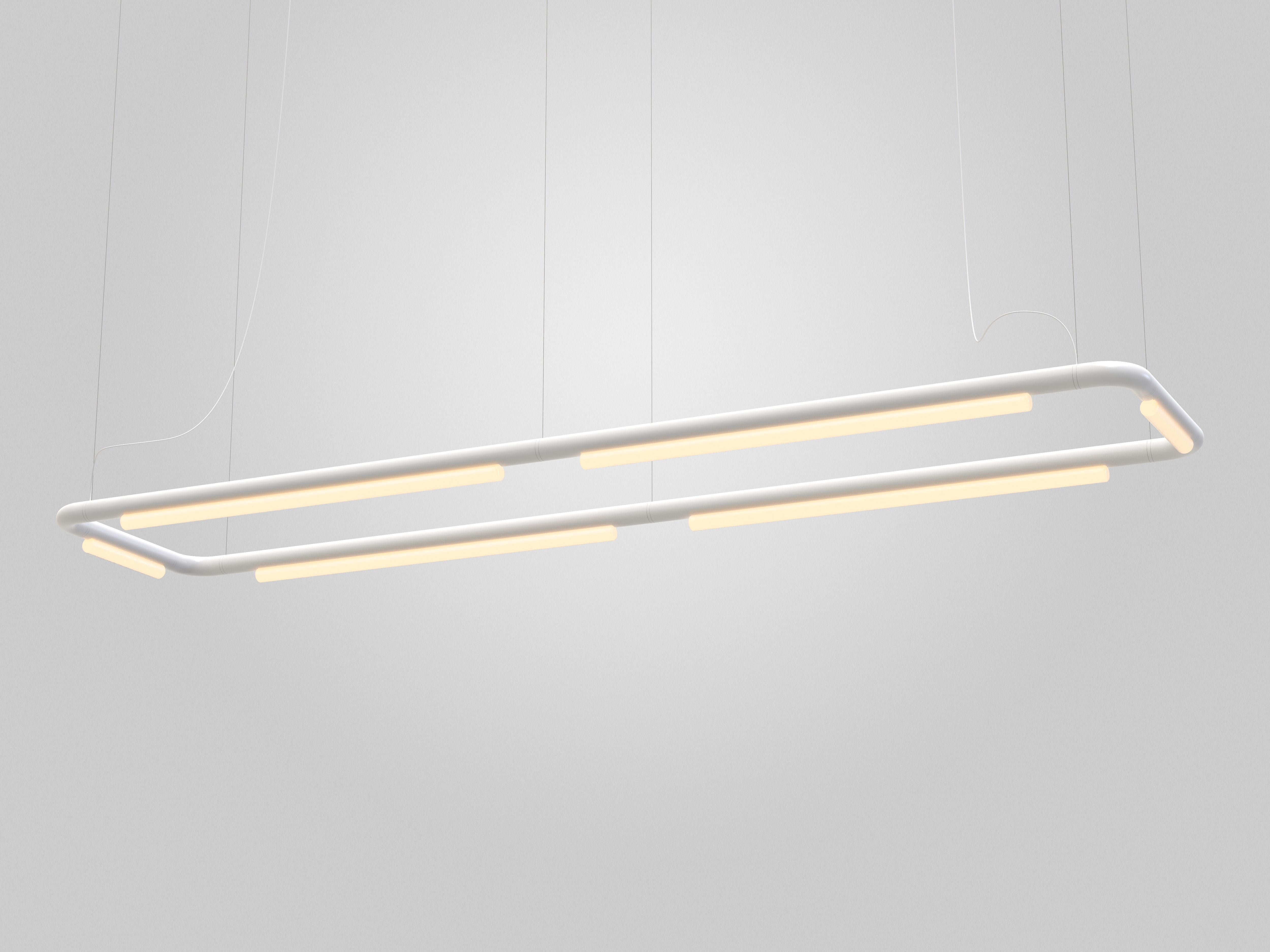 Contemporary Chandelier / Pendant Lamp 'Pipeline CM8-P' Copper by AND For Sale 3