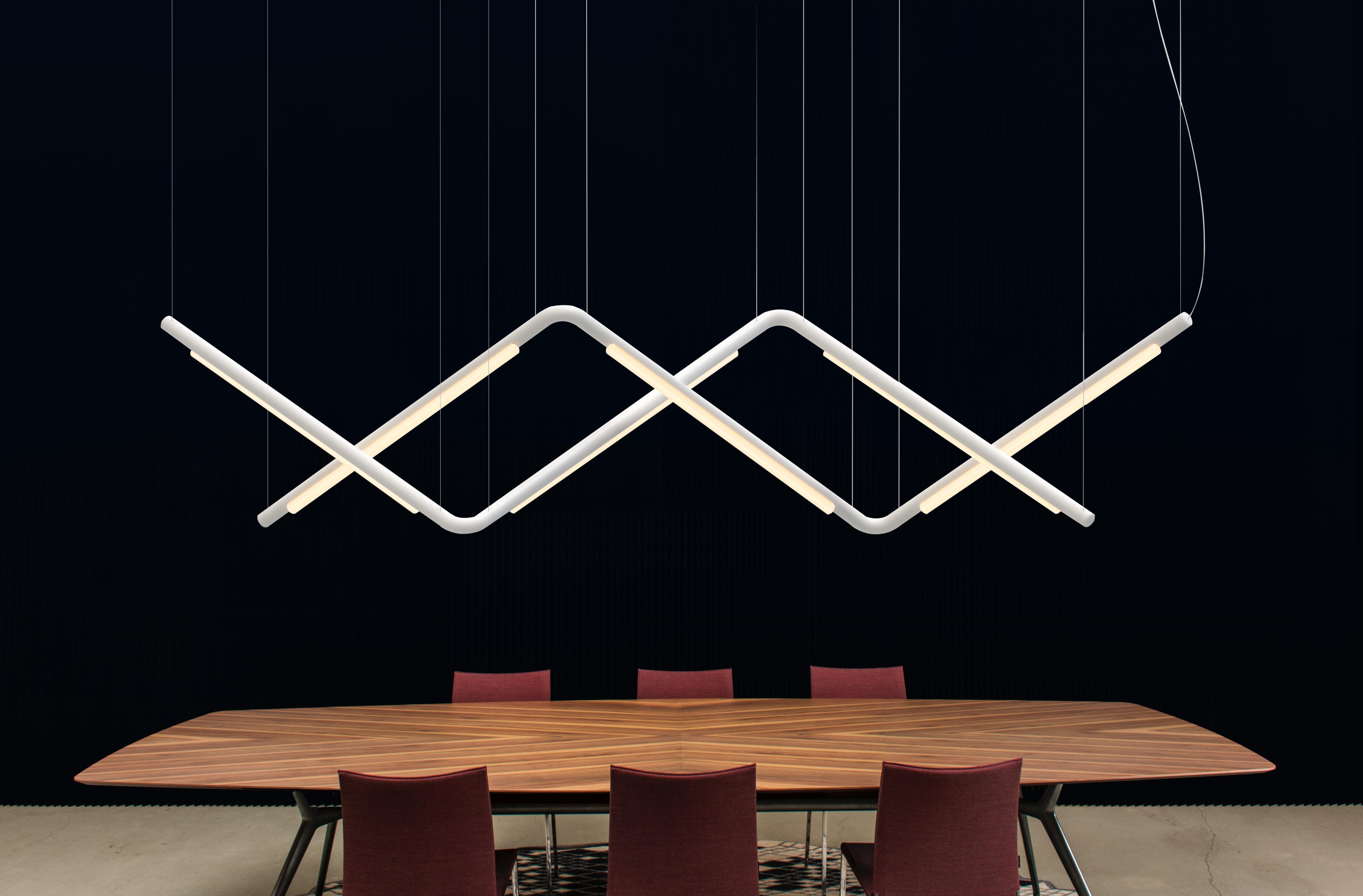 Lampadario contemporaneo / Lampada a sospensione 'Pipeline CM9-P' Rame di P & A in vendita 2