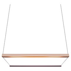 Contemporary Chandelier / Pendant Lamp 'Tier 1', 100, Copper and Amethyst by AND