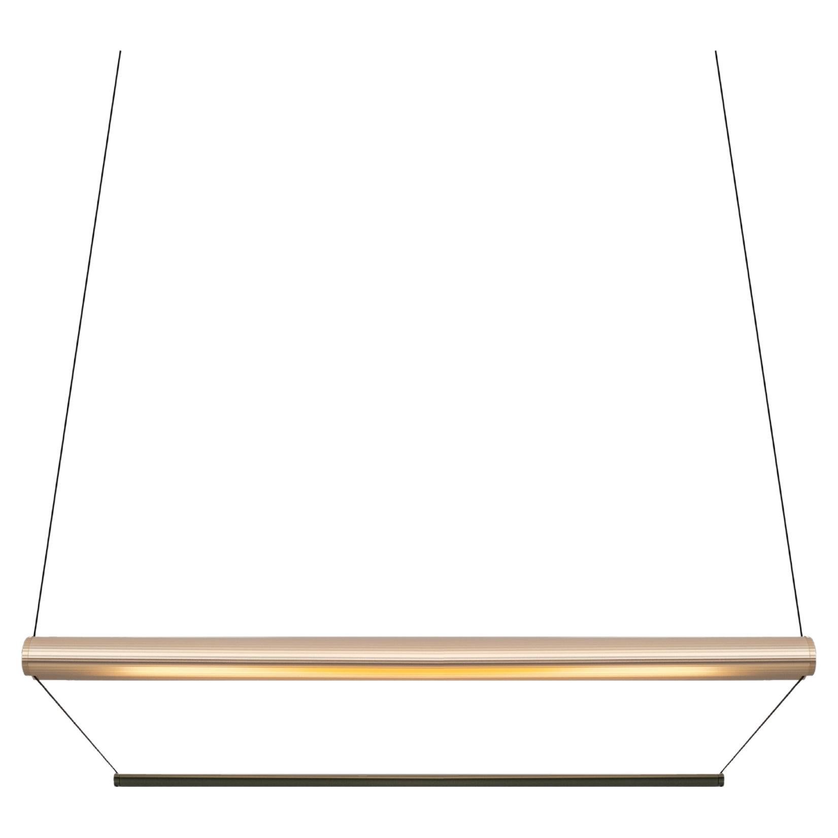 Contemporary Chandelier / Pendant Lamp 'Tier 1', 100, Gold and Emerald by AND