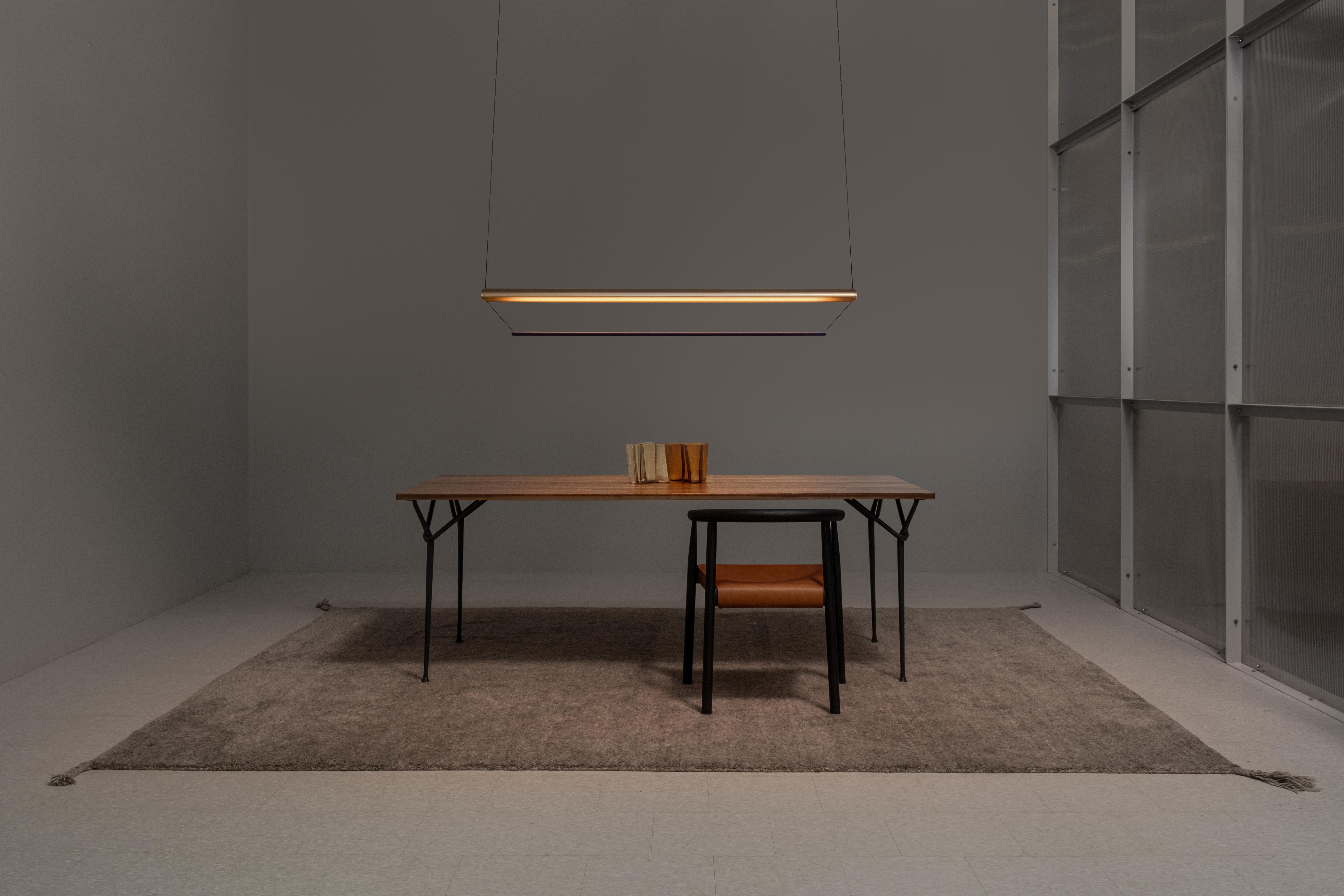 Contemporary Chandelier / Pendant Lamp 'Tier 1', 100, Silver and Sapphire by AND in vendita 7