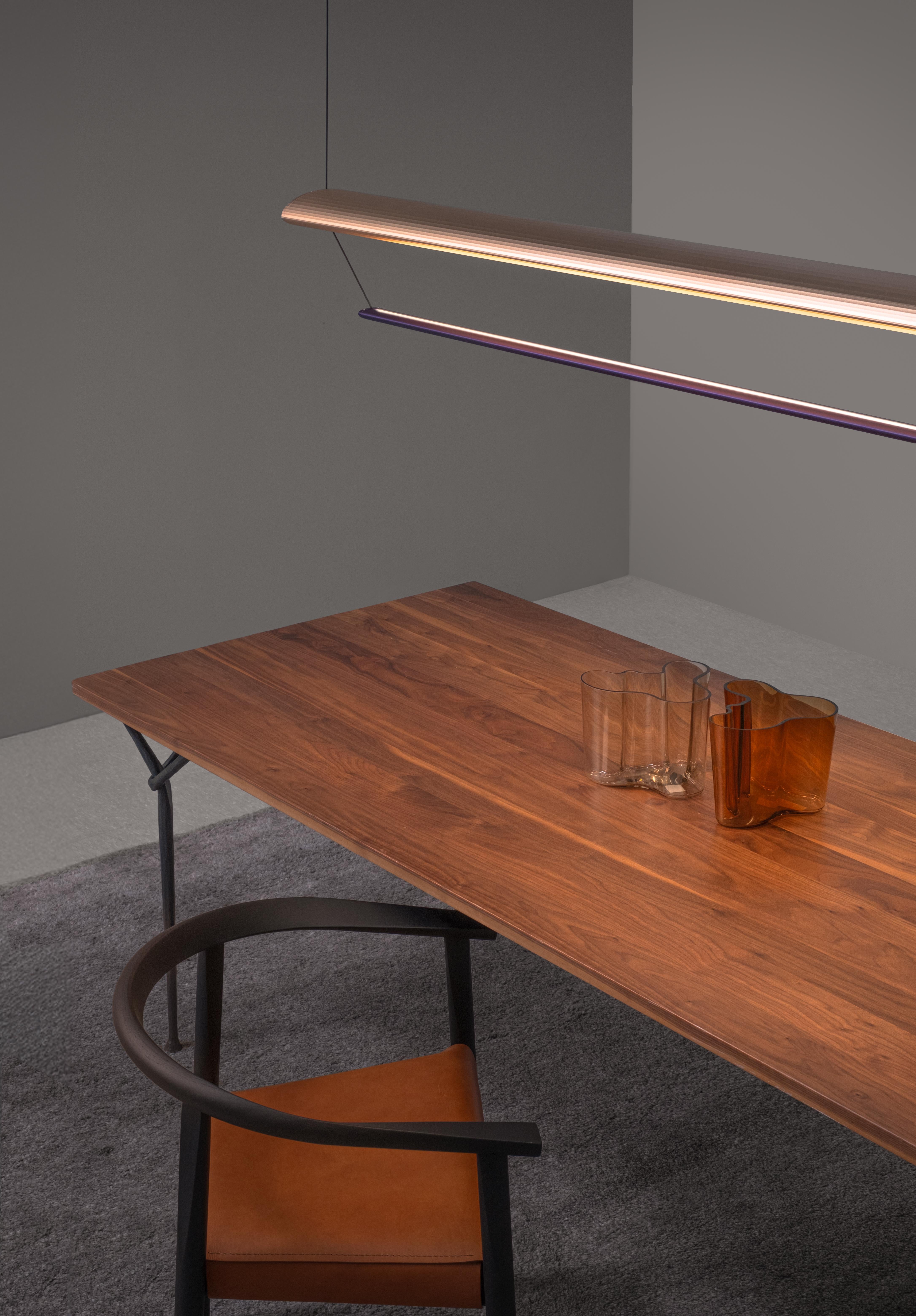 Contemporary Chandelier / Pendant Lamp 'Tier 1', 100, Silver and Sapphire by AND in vendita 12