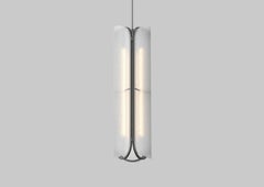 Contemporary Chandelier / Pendant Lamp 'Vale 3-P', Anthracite by AND