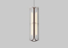 Contemporary Chandelier / Pendant Lamp 'Vale 3-P', Rust by AND