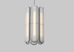 Contemporary Chandelier / Pendant Lamp 'Vale 6-P', Anthracite by AND