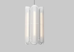 Contemporary Kronleuchter / Hängeleuchte 'Vale 6-P', Silica von AND