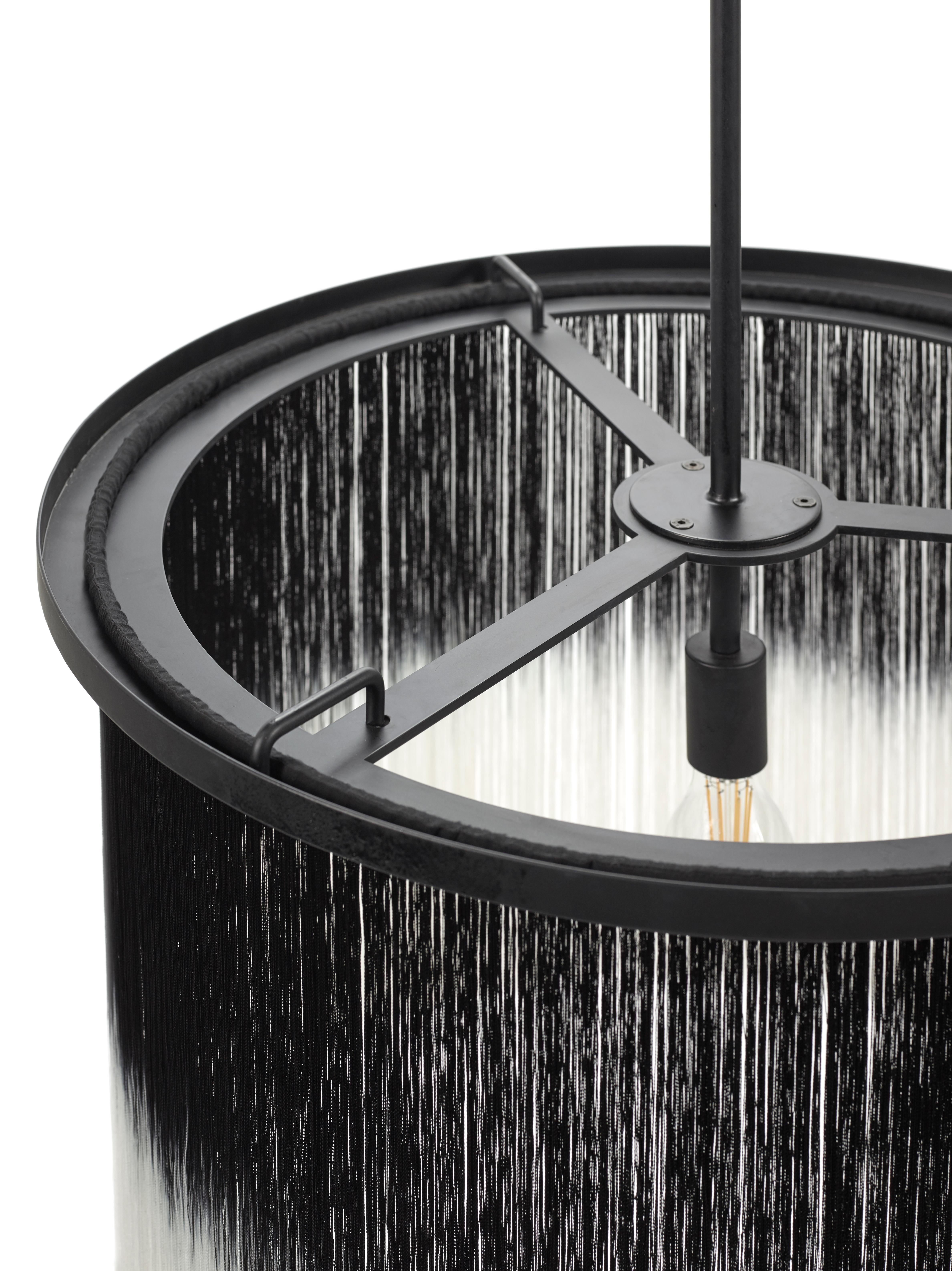 Contemporary Chandelier 'Wong' Black Threads by Ann Demeulemeester For Sale 1