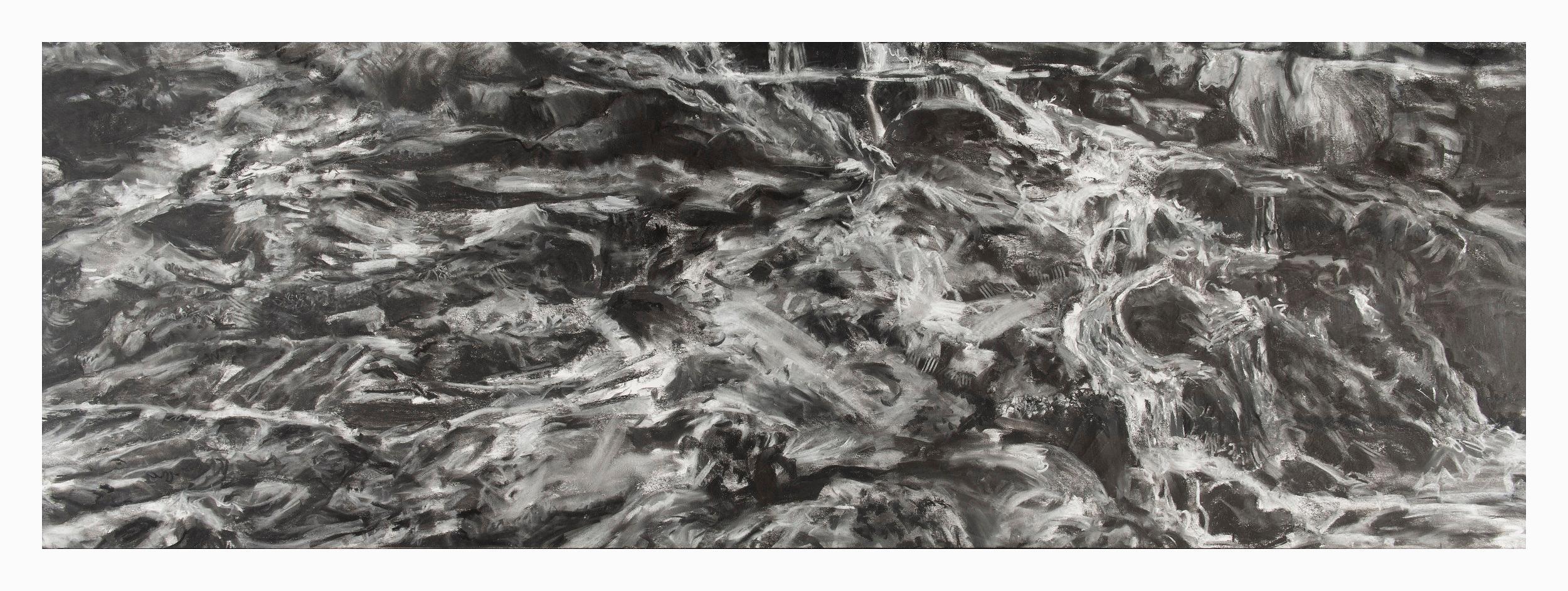 Paper Contemporary Charcoal Artwork Tom De Doncker For Sale