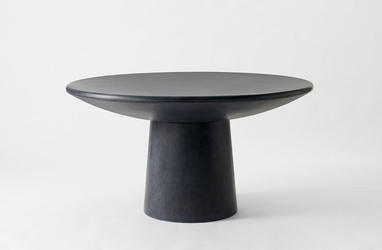 Contemporary Charcoal Fiberglass Table, Roly-Poly Dining Table by Faye Toogood In New Condition For Sale In Warsaw, PL